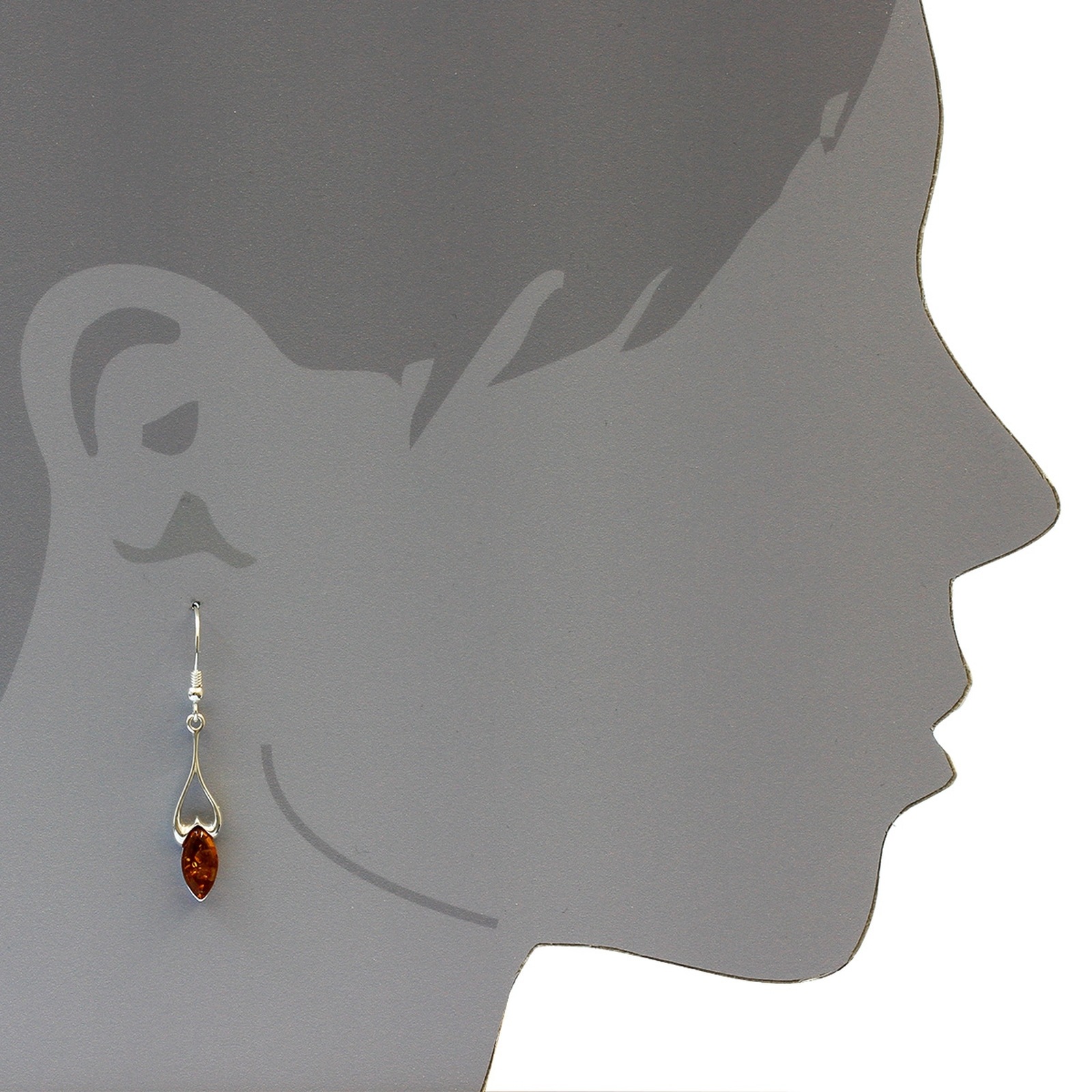 OSTSEE-SCHMUCK Paar Ohrhänger »- Charlotte - Silber 925/000 - Bernstein«