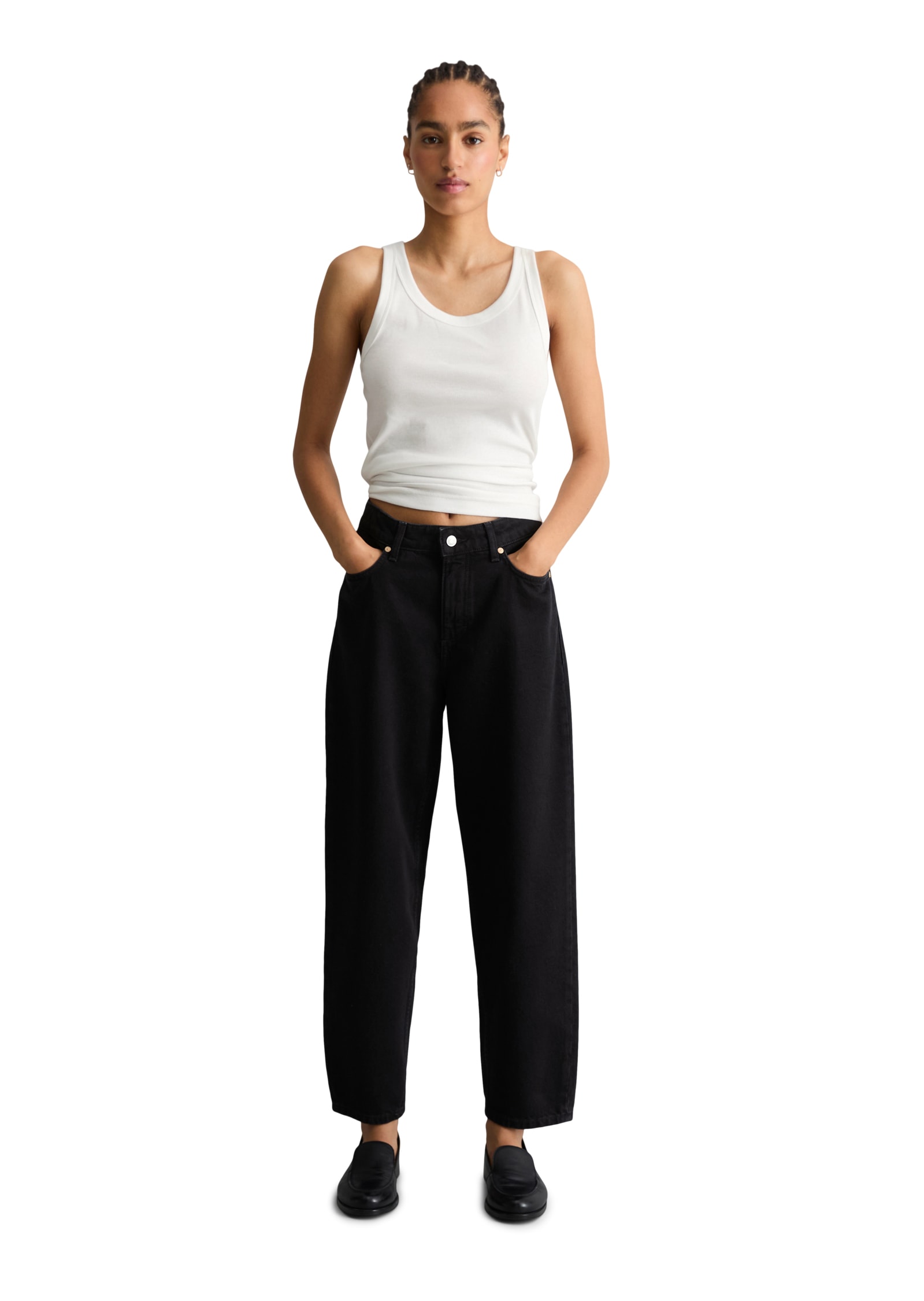Marc O'Polo DENIM High-waist-Jeans aus Baumwoll-Denim