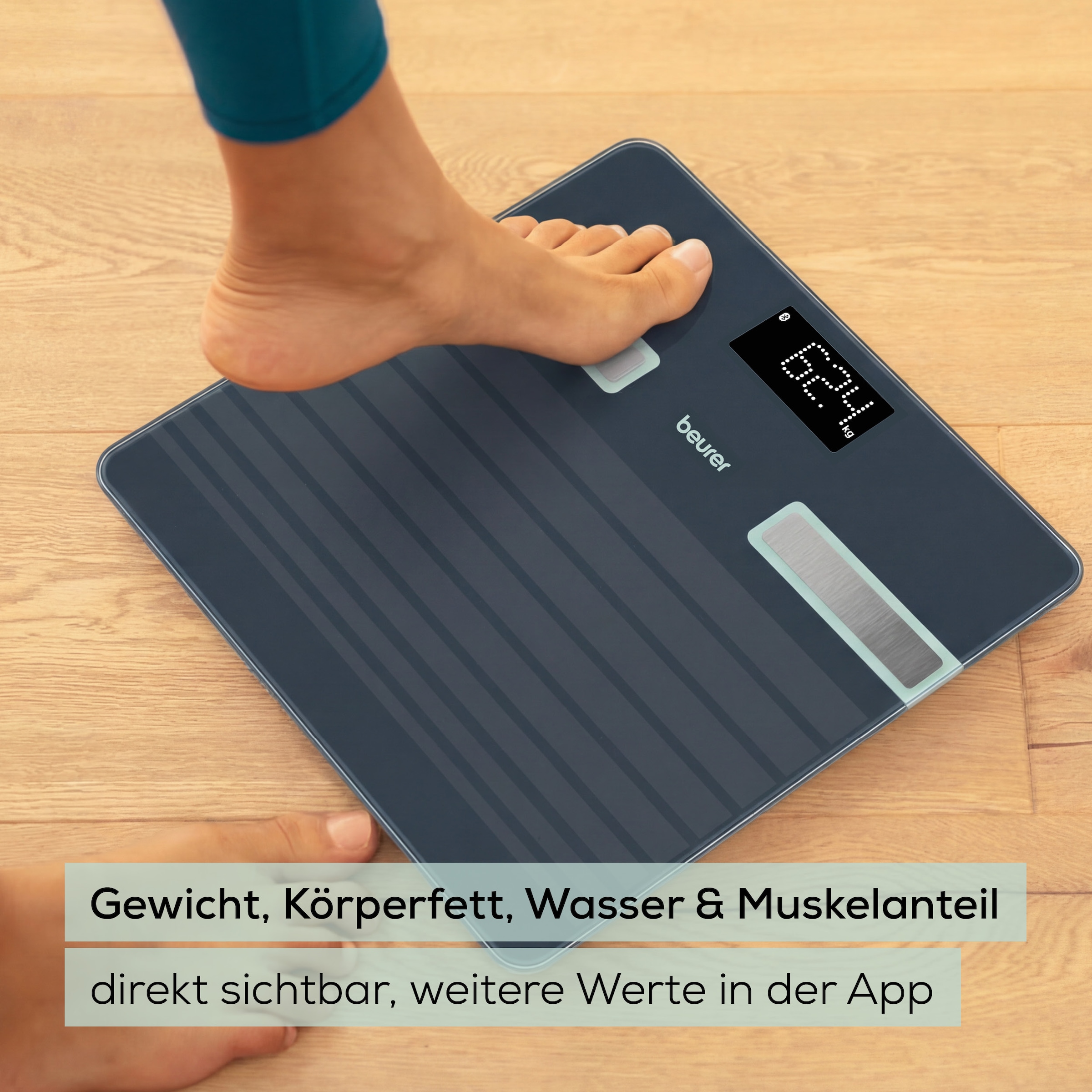 BEURER Körper-Analyse-Waage »BF 451 Limited Edition 2026« 17 Gesundheitswerte immer im Blick, mit kostenloser App