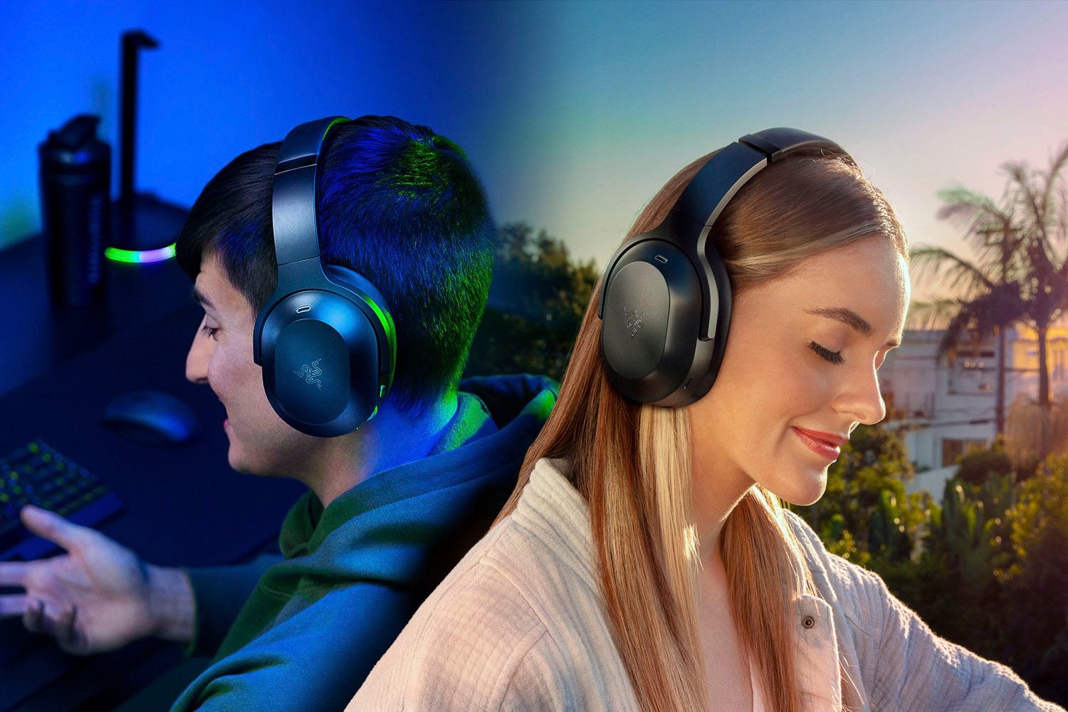 RAZER Gaming-Headset »Barracuda Pro«, Bluetooth, Active Noise Cancelling (ANC)-integrierte Steuerung für Anrufe und Musik-Freisprechfunktion