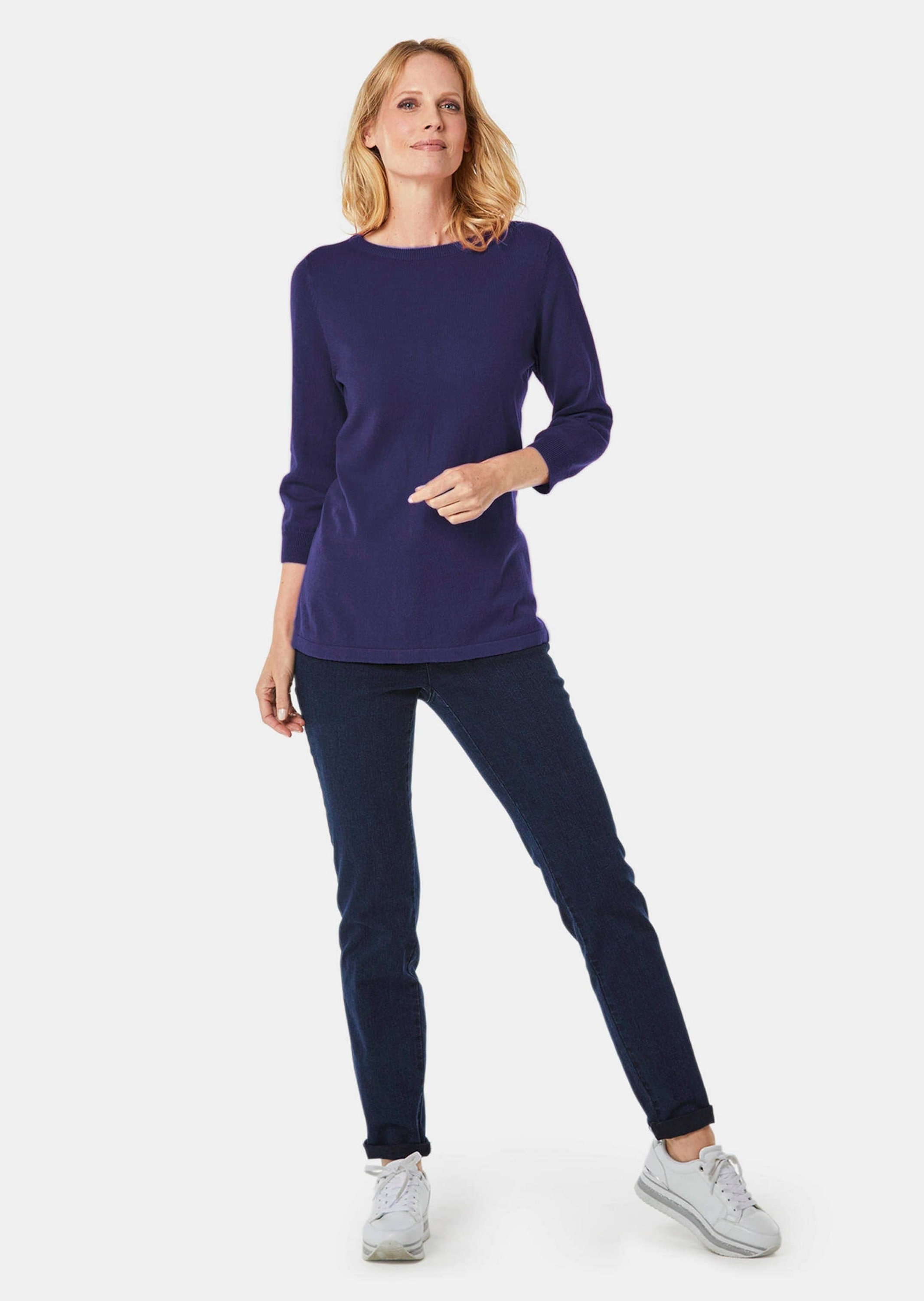 GOLDNER Strickpullover »Kurzgröße Pullover aus hochwertigem Garn« Ohne