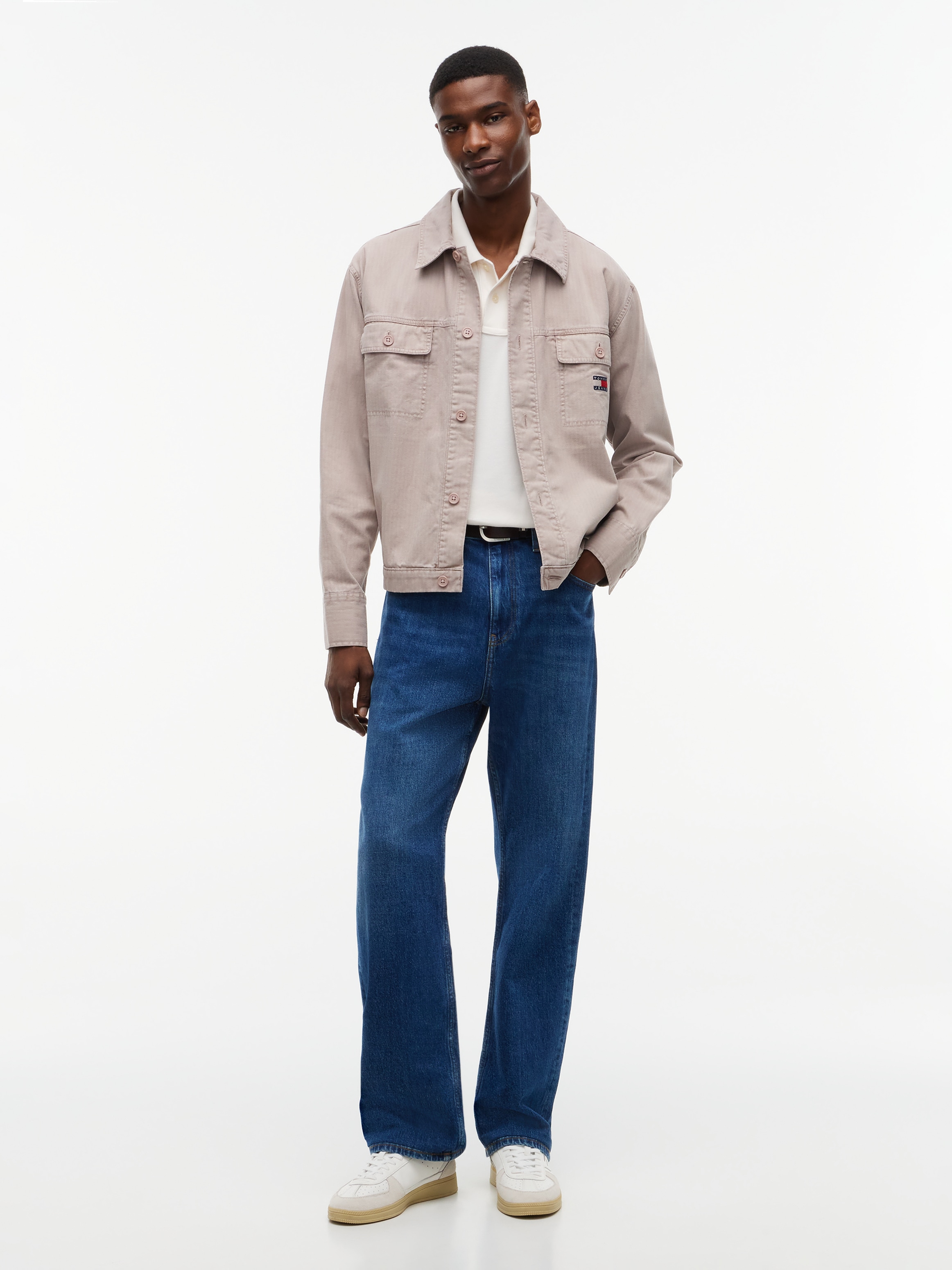 Tommy Jeans Hemdjacke »ESSENTIAL OVERSHIRT« ohne Kapuze Regular fit mit Brusttaschen