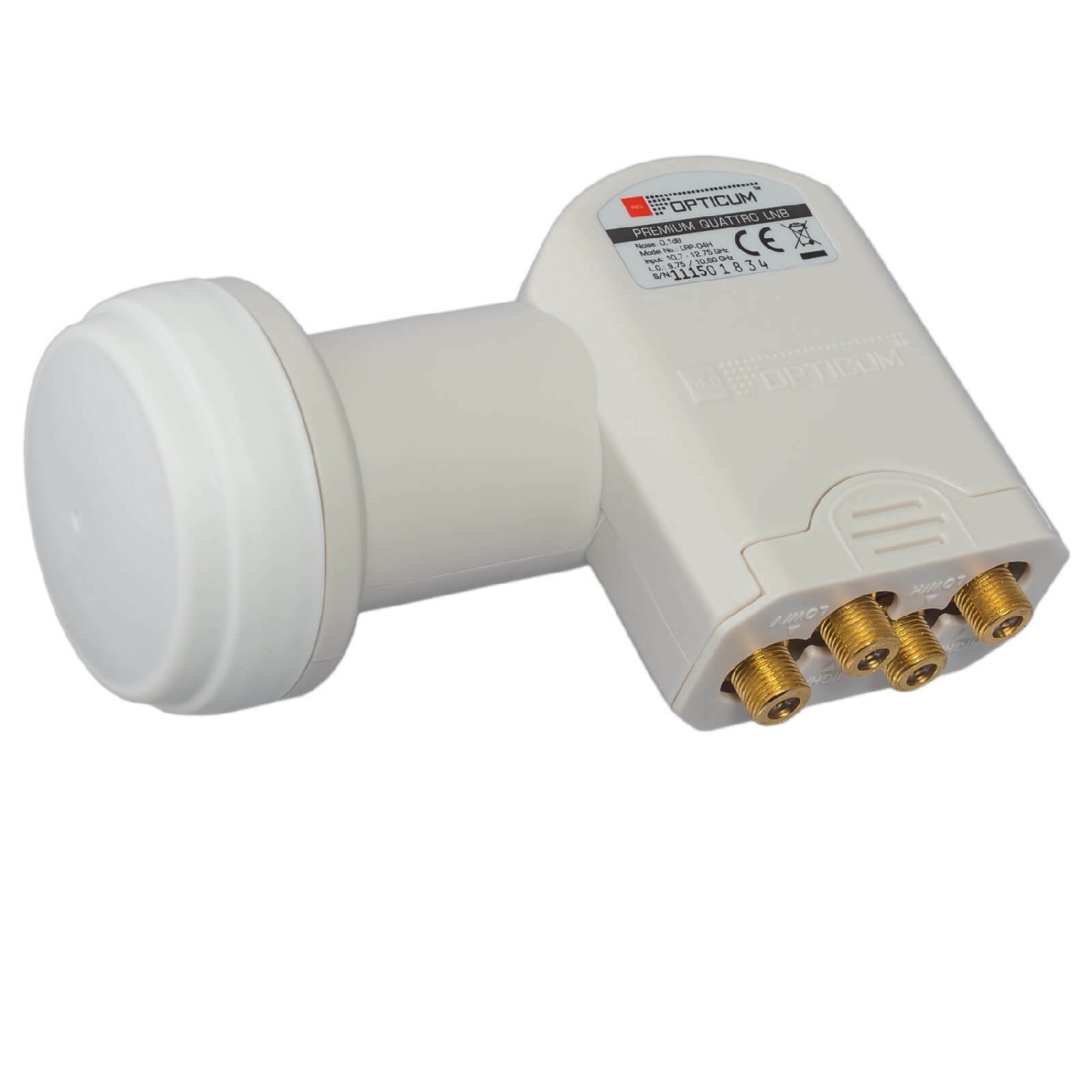 Opticum Red Universal-Quattro-LNB »LRP-04H nur in Verbindung mit Multischalter nutzbar«, für 4 Teilnehmer
