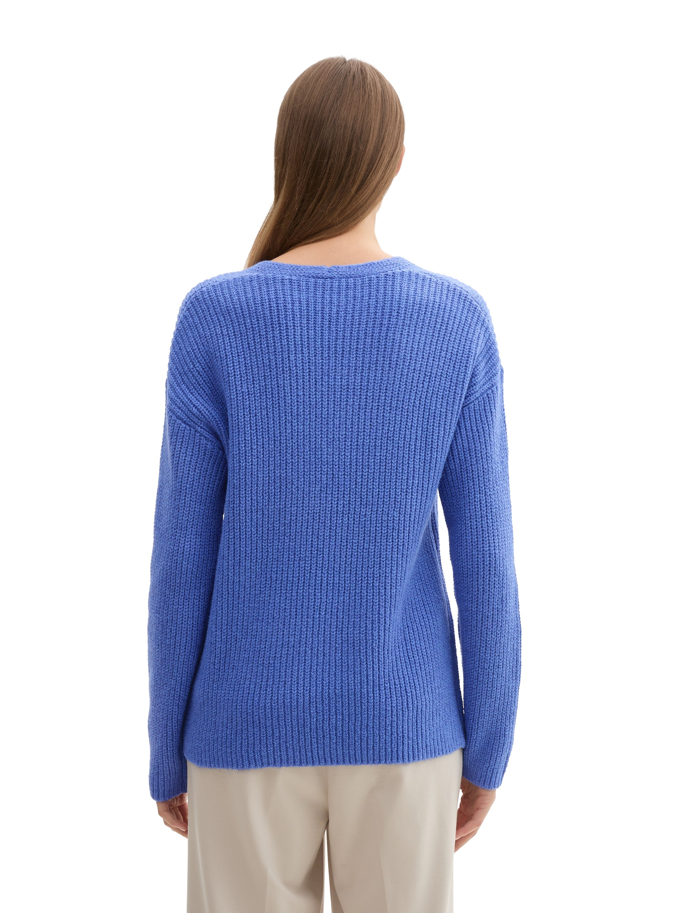 TOM TAILOR Strickpullover, mit V-Ausschnitt