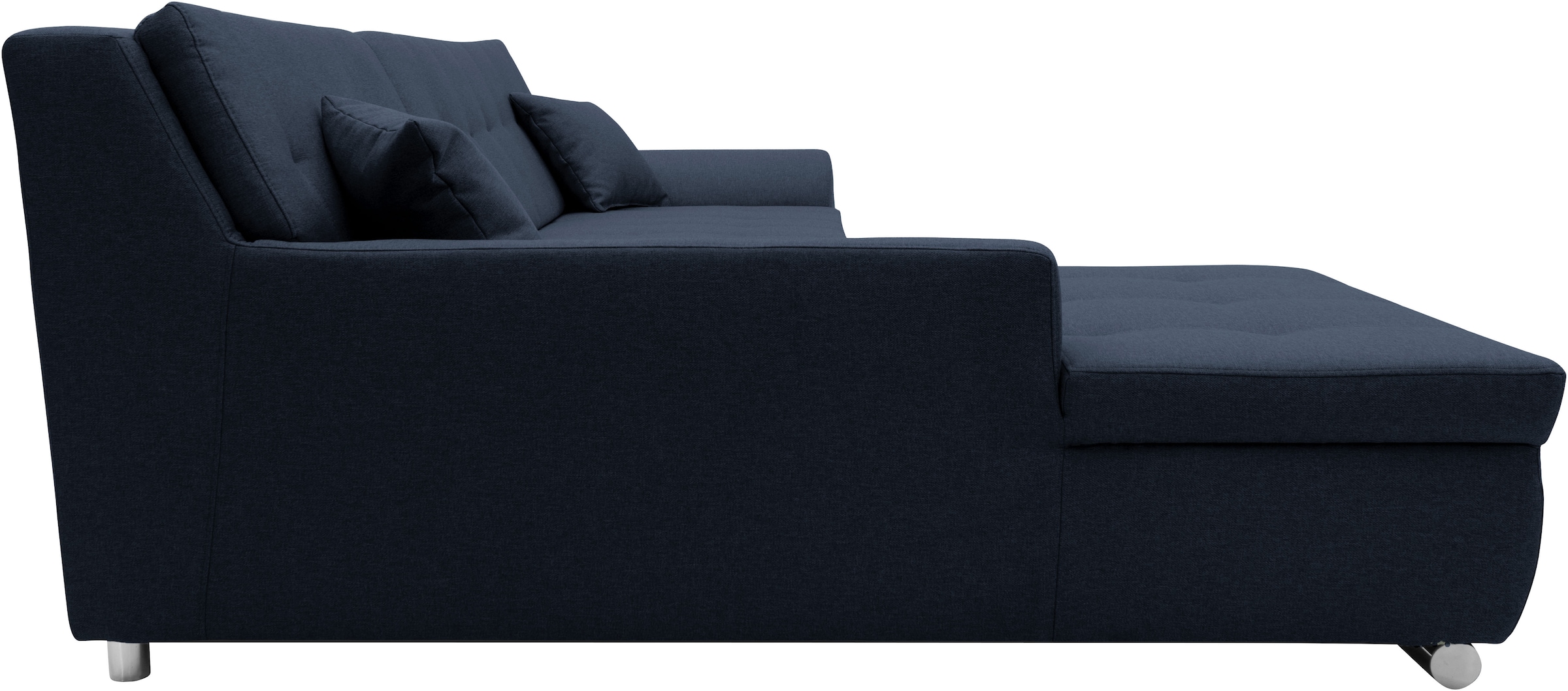 OTTO home Ecksofa »Torrnby 268 x 178 cm, mit Steppungen, modern & stabil« L-Form, aus pflegeleichtem, weichem Luxus-Microfaser