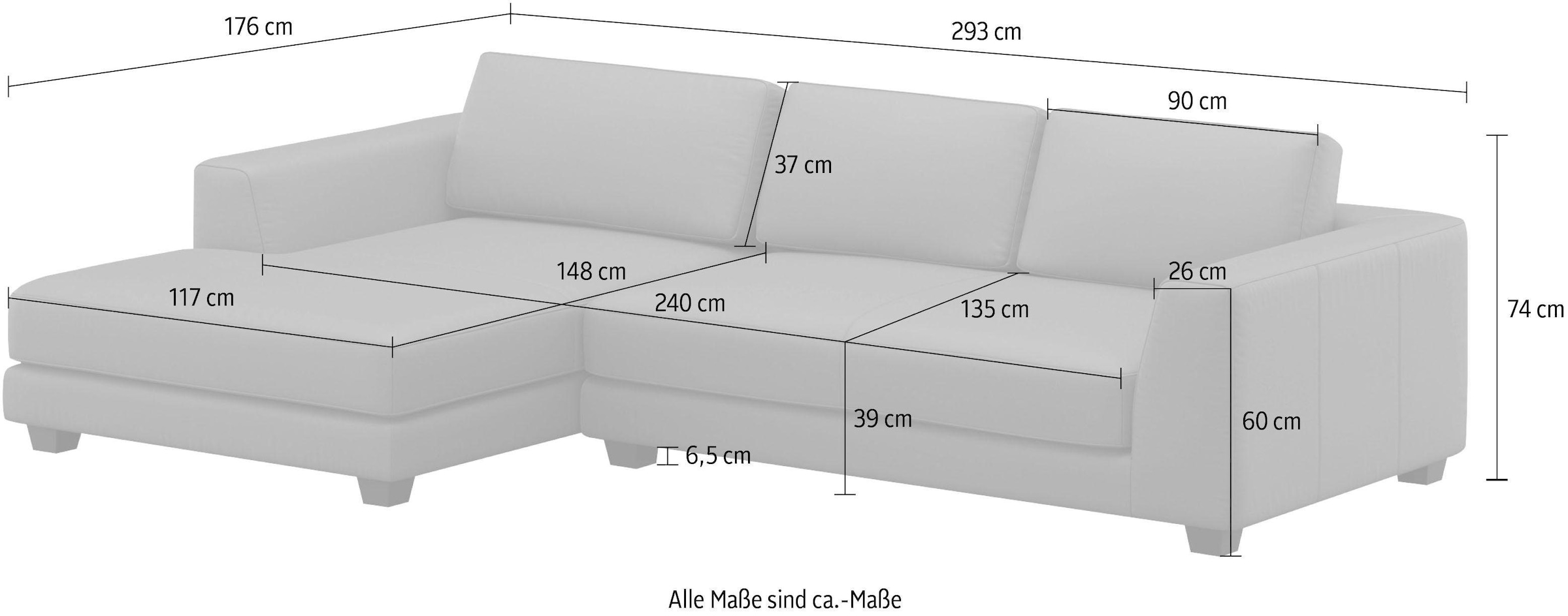machalke® Ecksofa »atoll, L-Form«