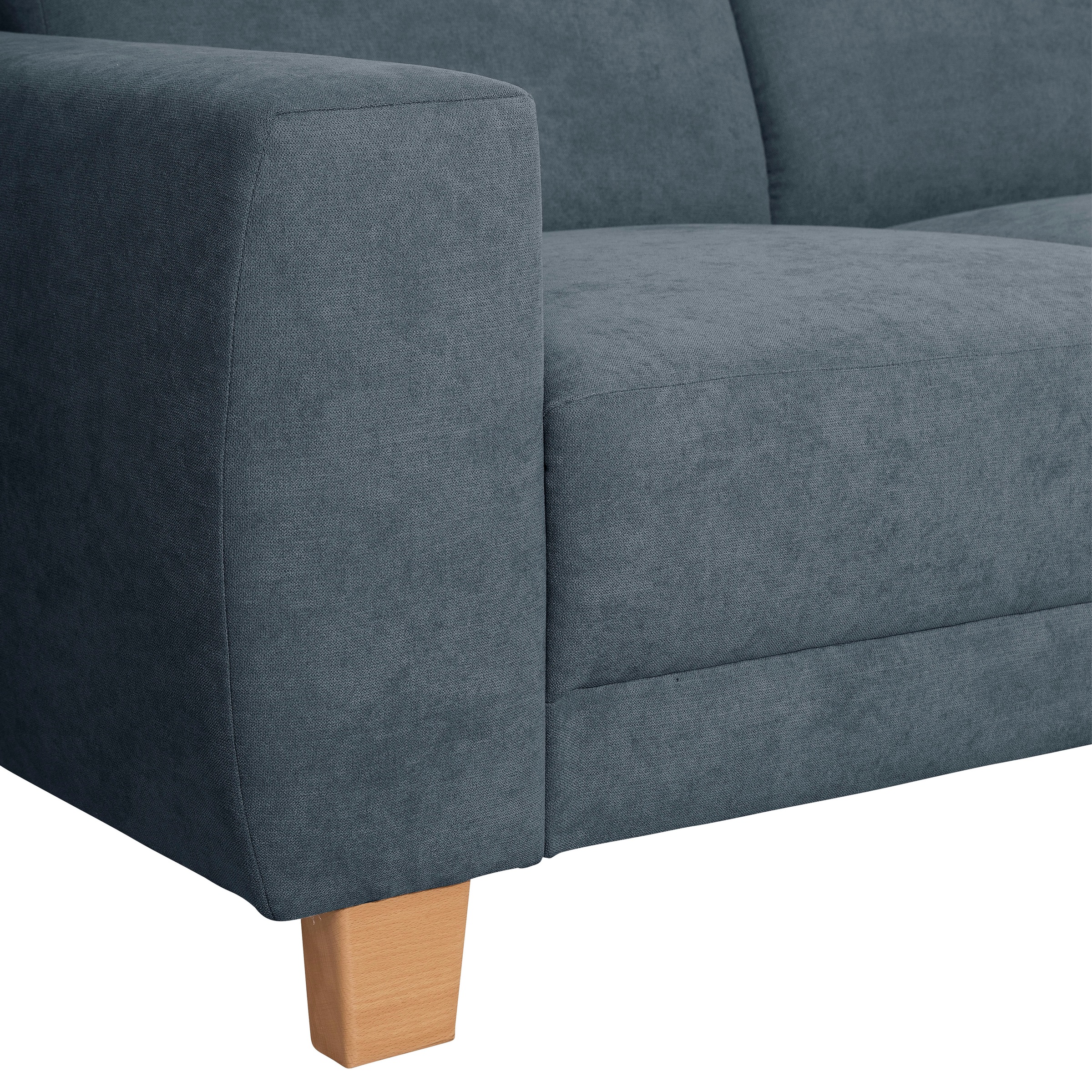 Max Winzer® Ecksofa »Blackpool modern, mittlere Sitzhärte mit hochwertiger Schaumpolsterung«, Lounge-Charakter durch niedrigen, leicht gewölbten Rücken