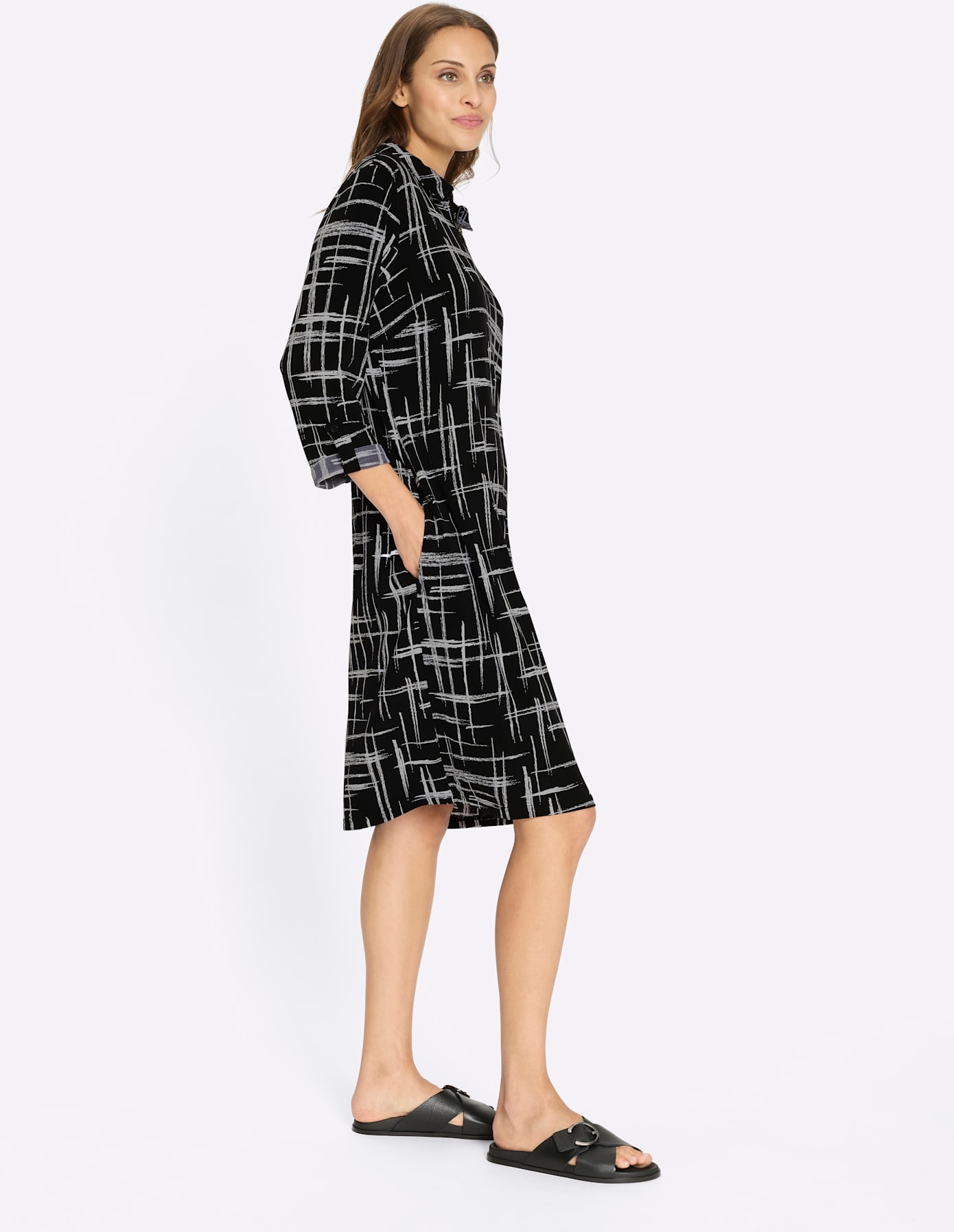 Inspirationen Druckkleid »Druck-Kleid« Nahttasche