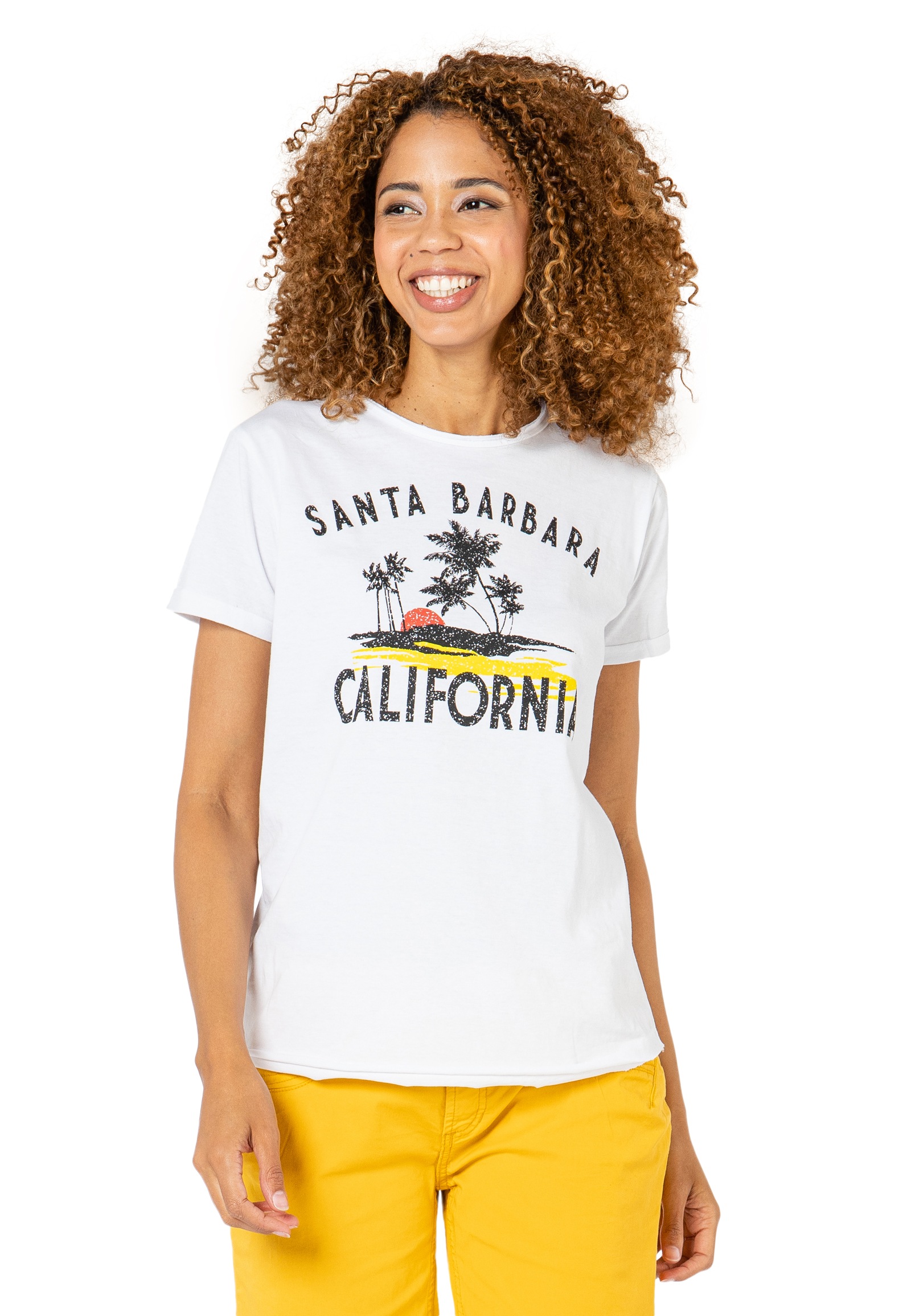 SUBLEVEL Rundhalsshirt, mit California Print