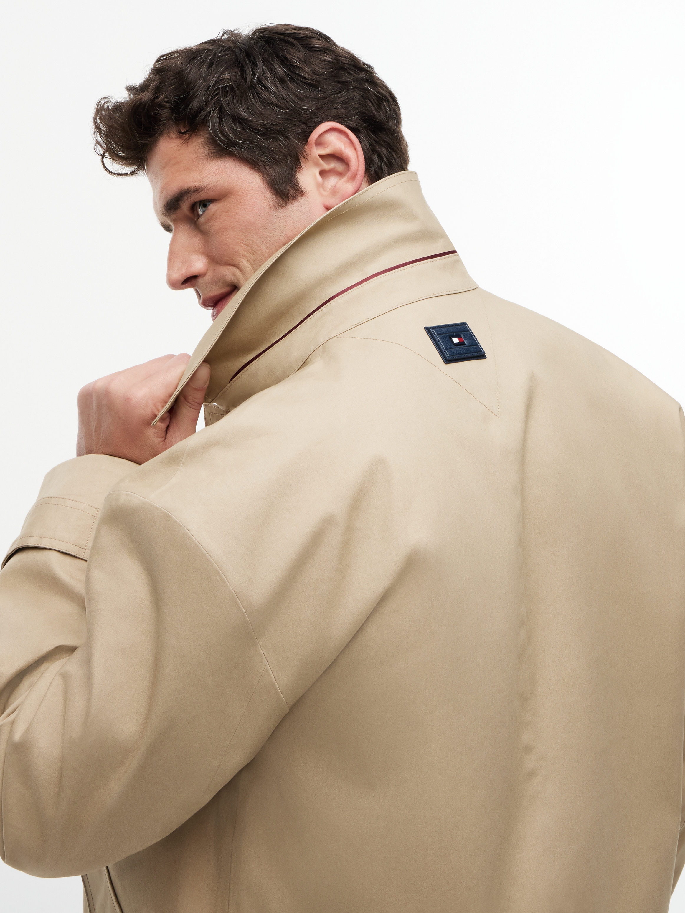 Tommy Hilfiger Langmantel »Dress Casual Premium Line Carcoat« Premium Casual Dress Mantel