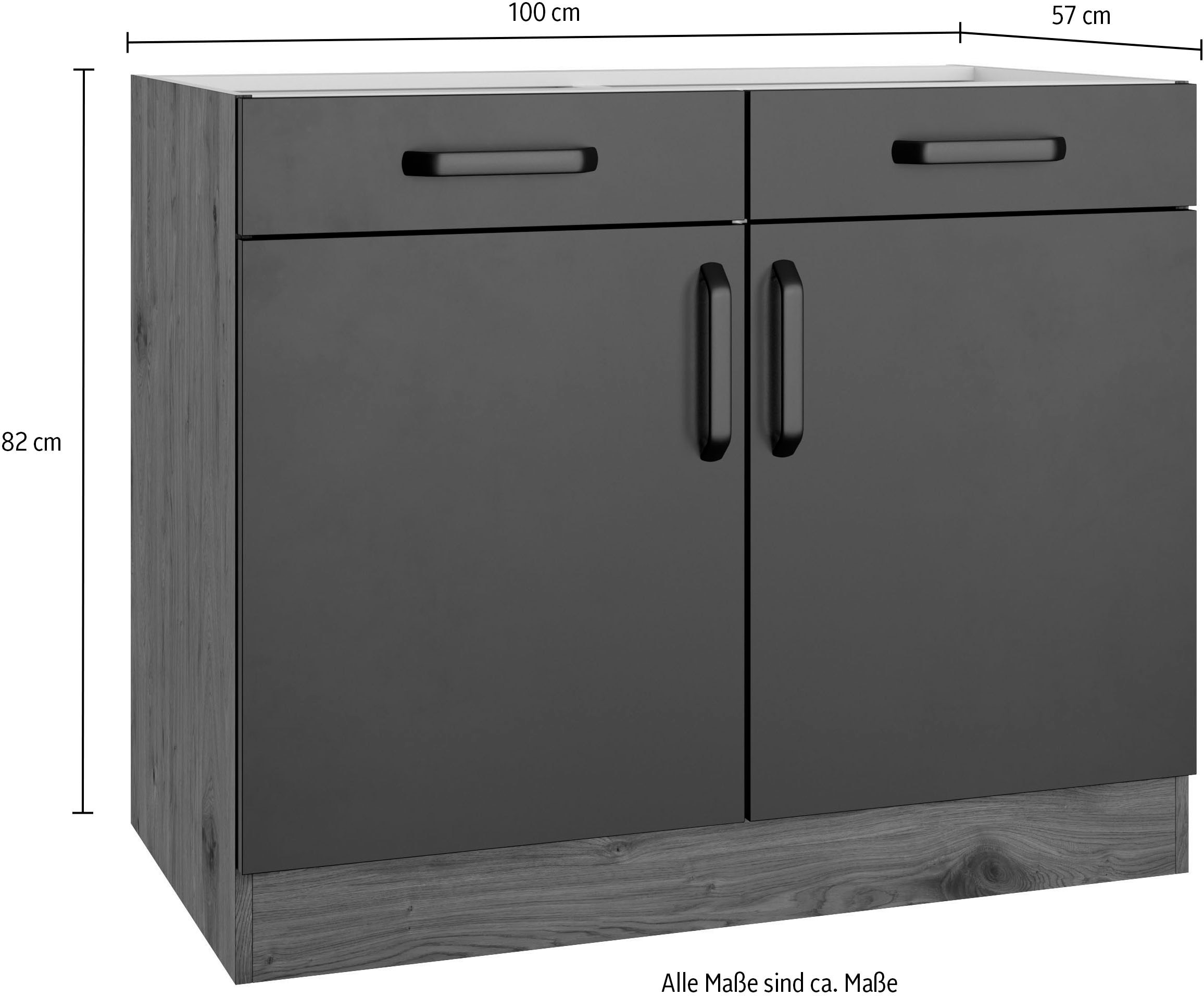 wiho Küchen Unterschrank »Elba«, Breite 100 cm