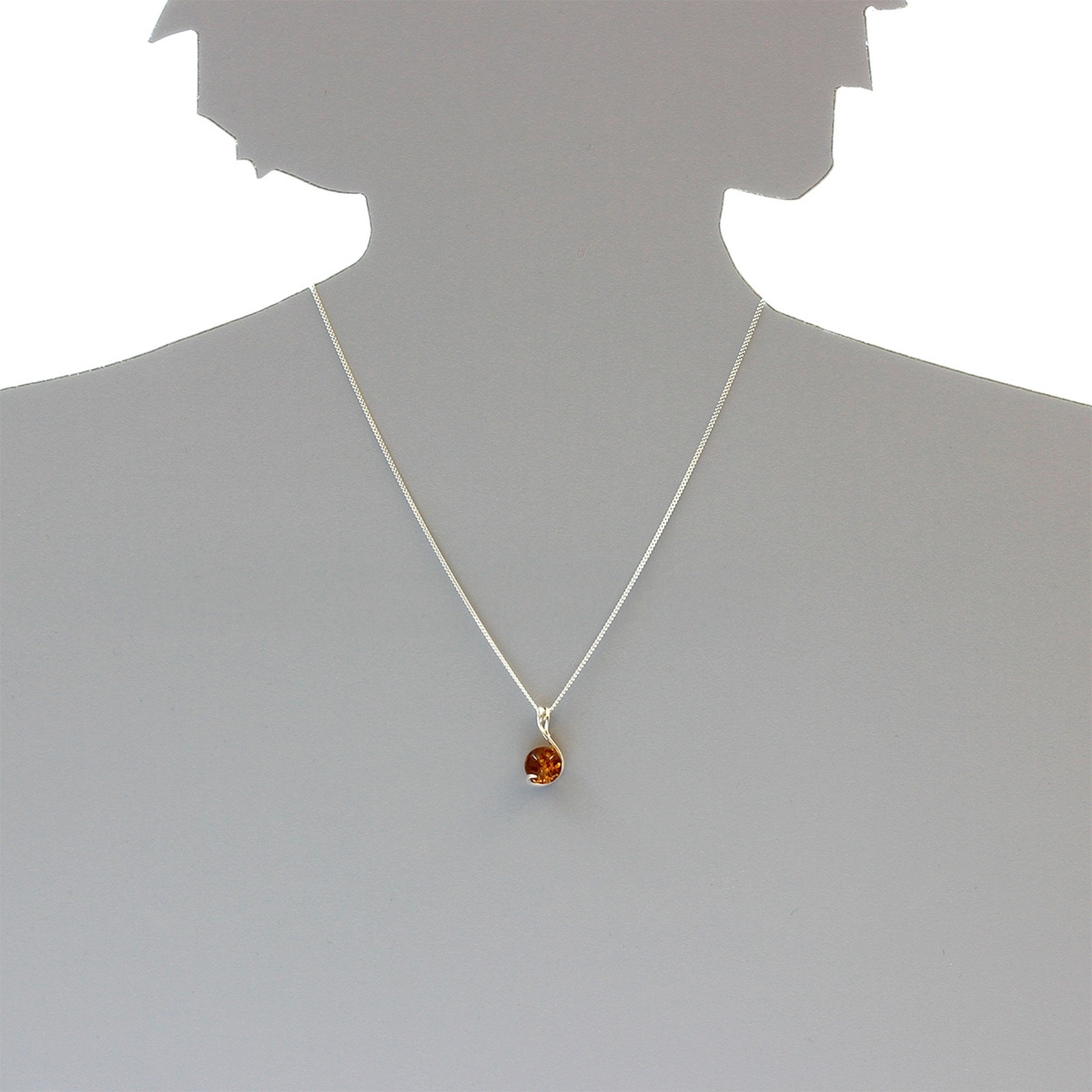 OSTSEE-SCHMUCK Kettenanhänger »- Nikola - Silber 925/000 - Bernstein«