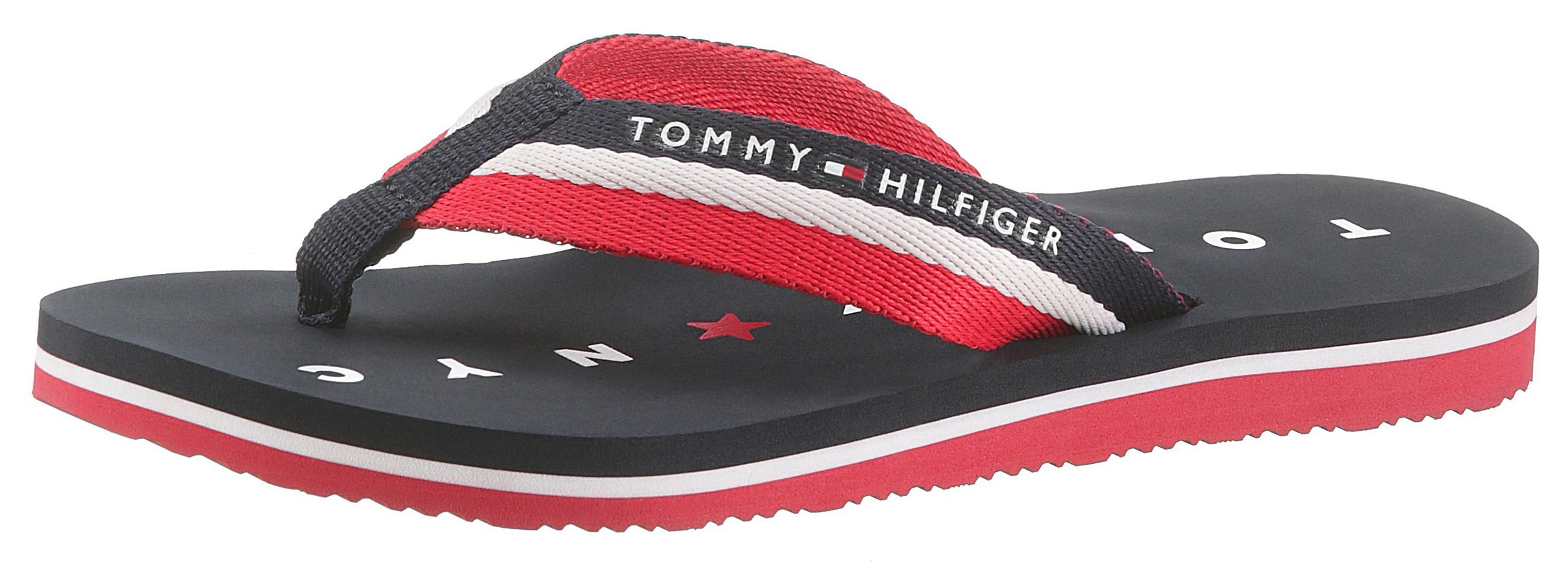 TOMMY HILFIGER Zehentrenner »Mellie 13«, mit Logo ausf der Laufsohle