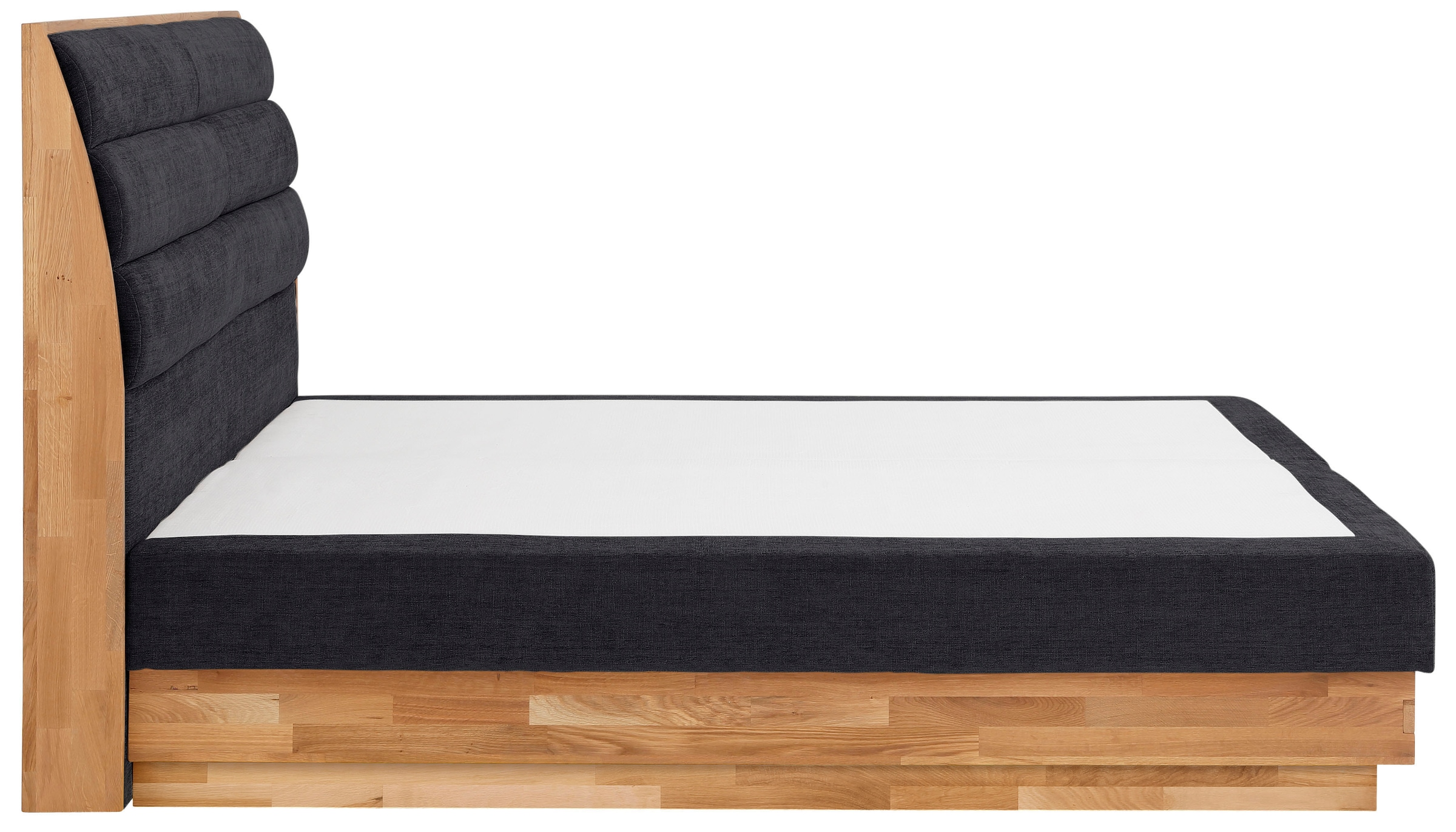 OTTO products Boxspringbett »Jenna« ohne LED-Beleuchtung, mit zertifizierten, recycelten Bezugsstoffen