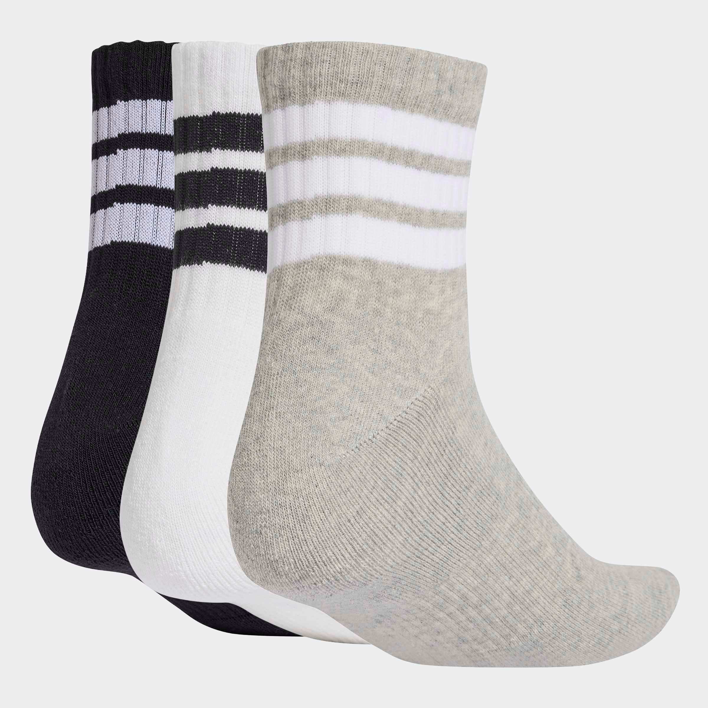 adidas Performance Funktionssocken »3 STREIFEN CUSHIONED SPORTSWEAR MID CUT, 3ER-PACK« 3 Paar tlg.