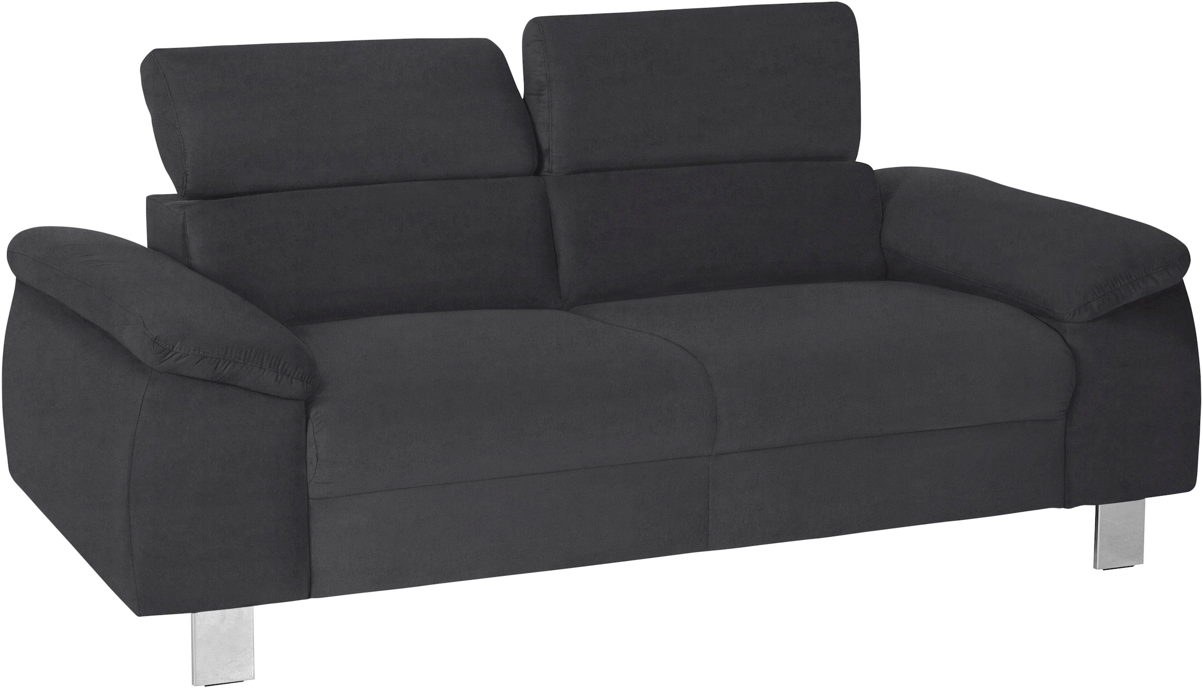 COTTA Polstergarnitur »Komaris«, (Set), Set bestehend aus: 2-Sitzer mit Kopfteilverstellung & Hocker