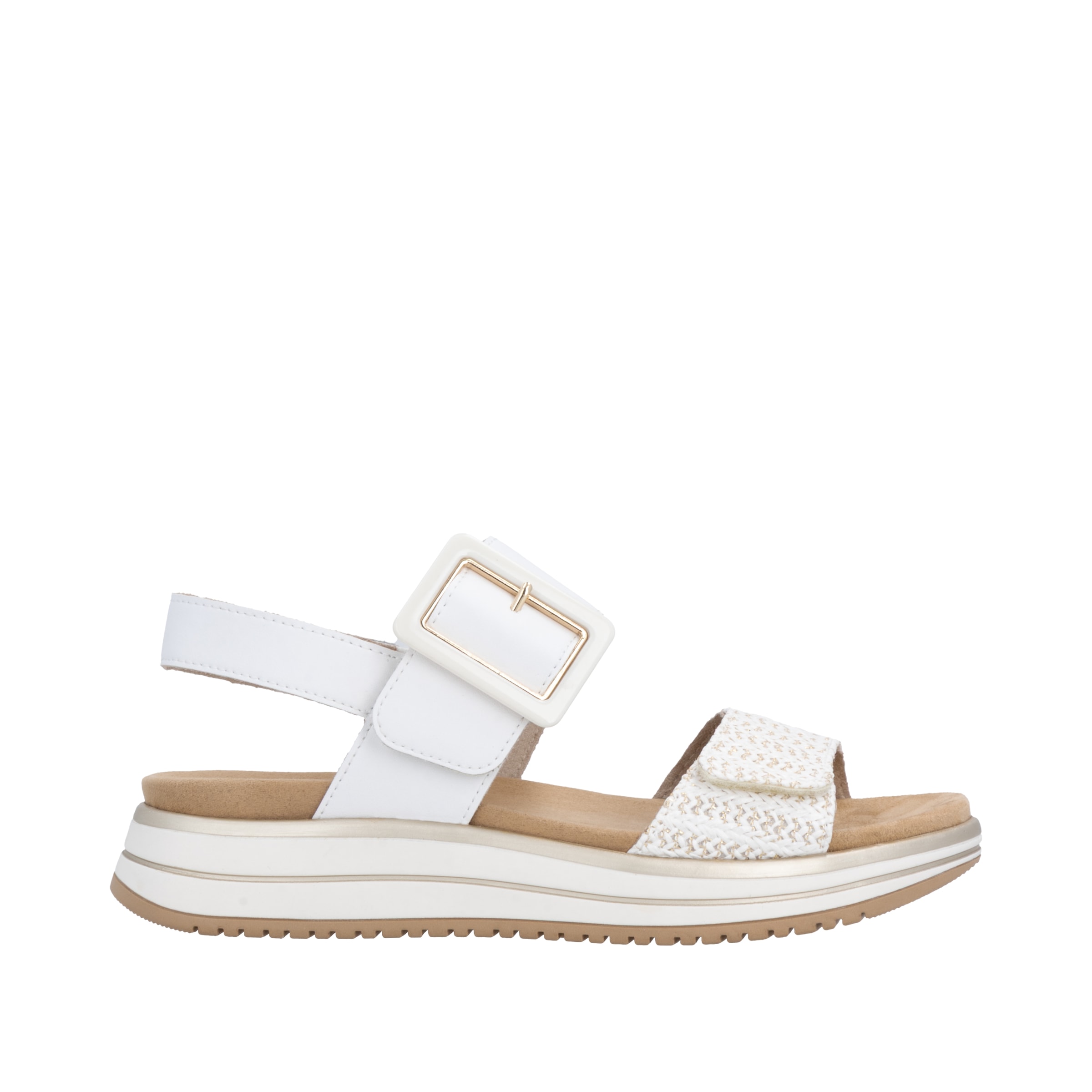 Remonte Keilsandalette »ELLE-Collection«  , Sommerschuh, Sandale, Komfortschuh mit praktischen Klettverschlüssen