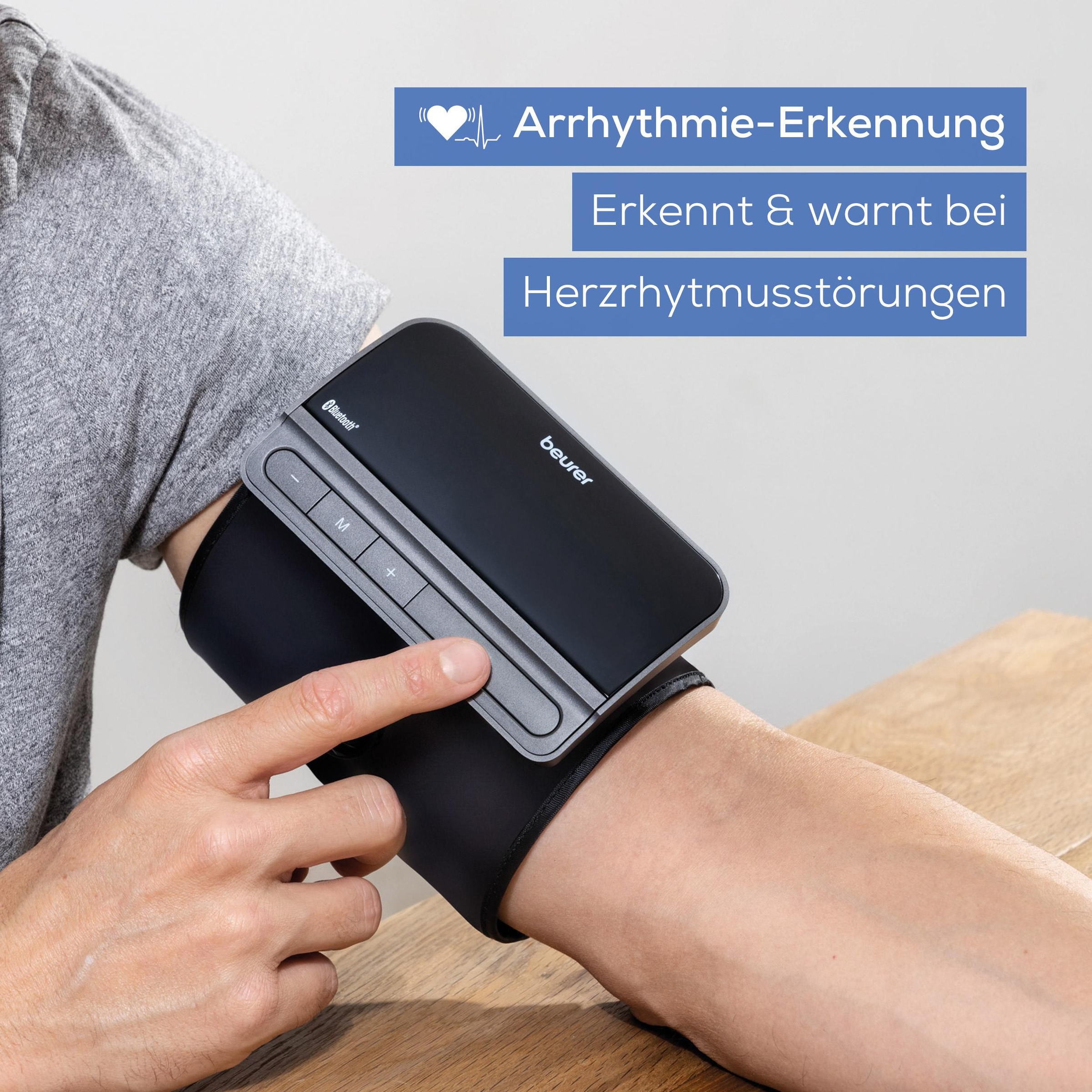 BEURER Oberarm-Blutdruckmessgerät »BM 81 easyLock für einfache Messung ohne Kabel und Schläuche«, Manschette anlegen, festdrehen und direkt die Messung starten