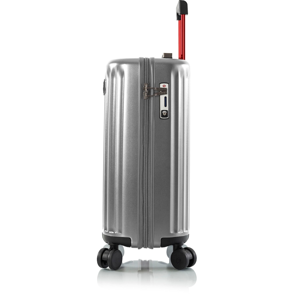 Heys Hartschalen-Trolley »Smart Luggage® silber, 53 cm«, 4 Rollen