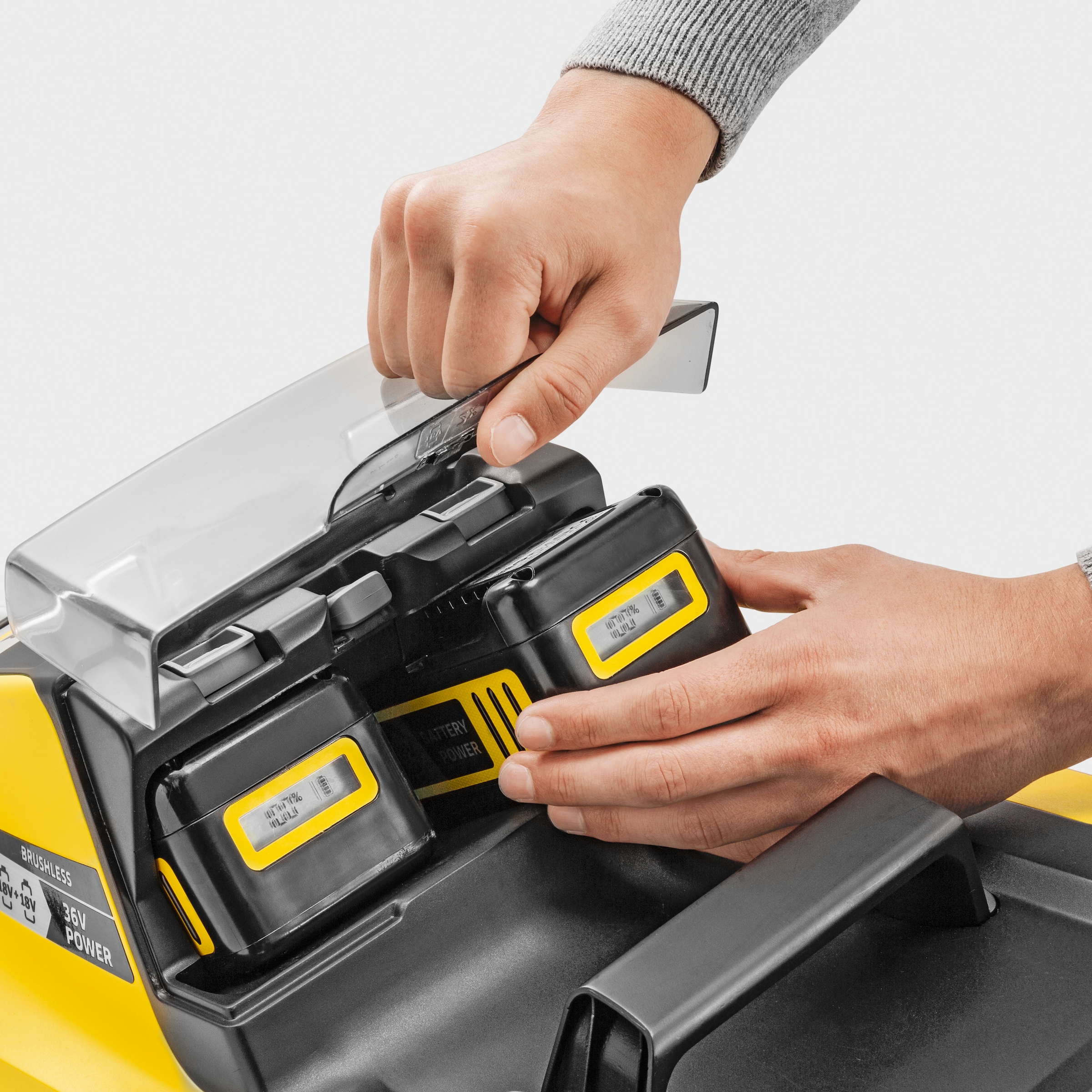 KÄRCHER Akkurasenmäher »LMO 4-18 Dual Battery Set«, inkl. Akkus und Ladegerät