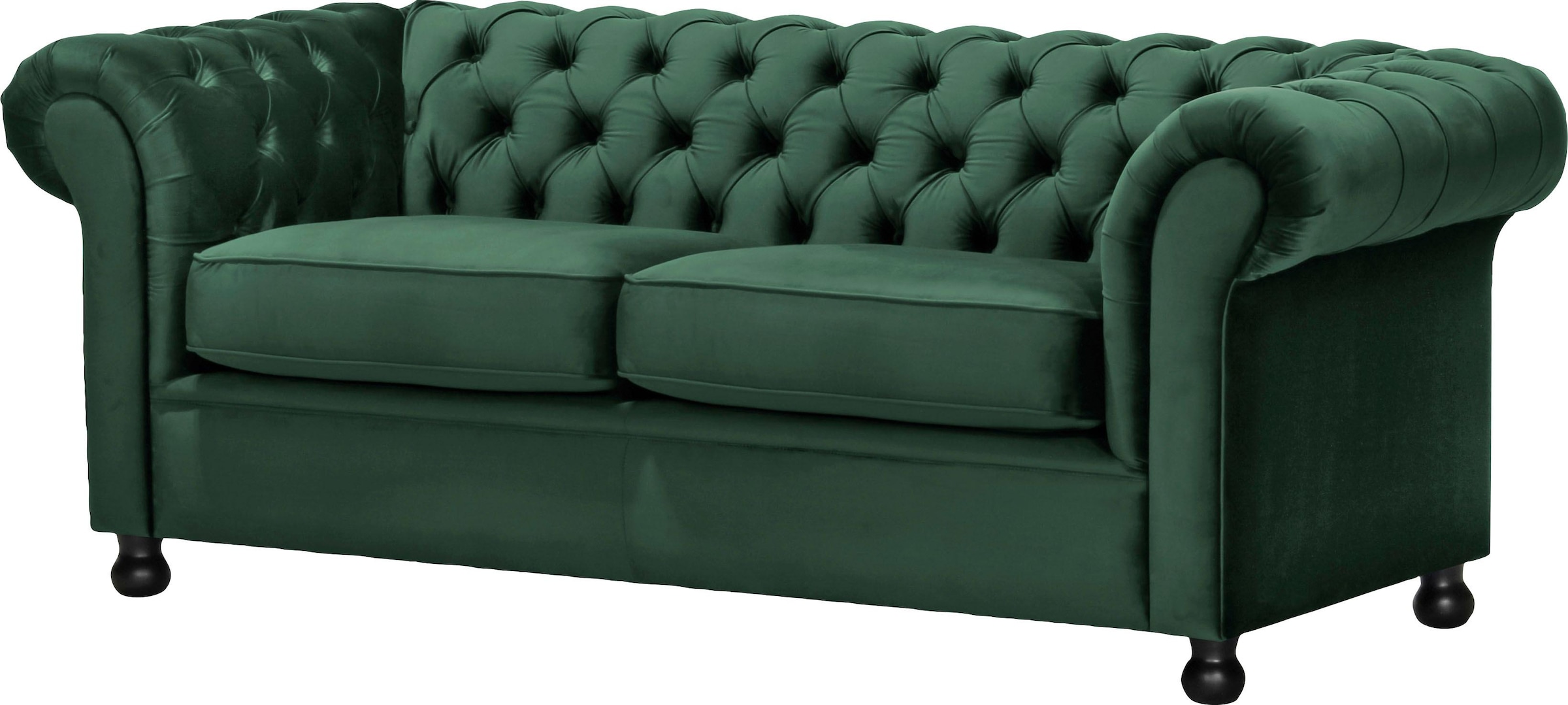 Home affaire Chesterfield-Sofa »Chesterfield Home 3-Sitzer B/T/H: 192/87/75 cn«, mit edler Knopfheftung und typischen Armlehnen