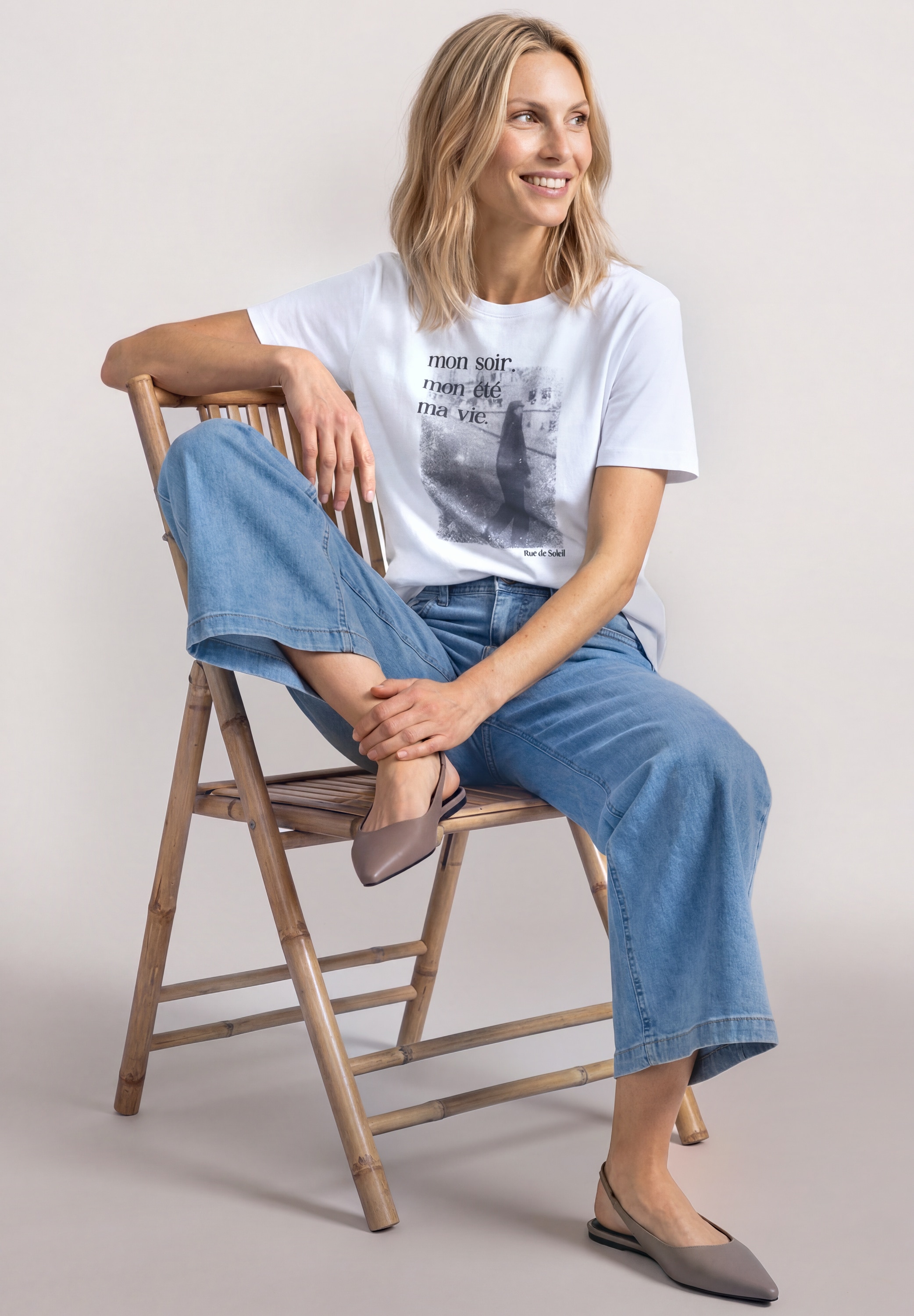 STREET ONE Print-Shirt mit Fotoprint, Baumwolle, Rundhalsausschnitt