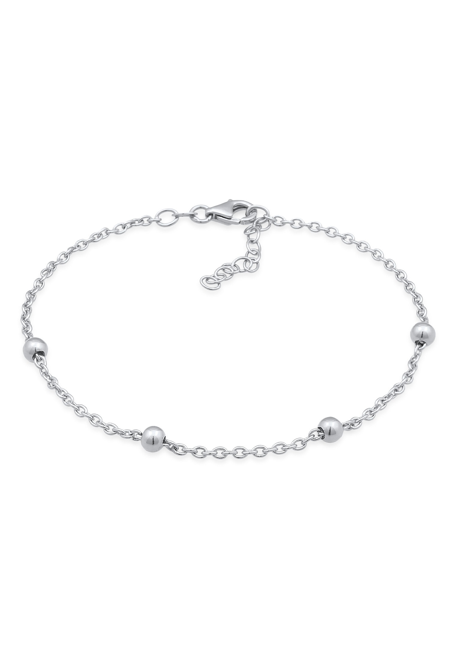 Elli Armkette »Armband Rundanker Kugeln Basic 925 Silber«