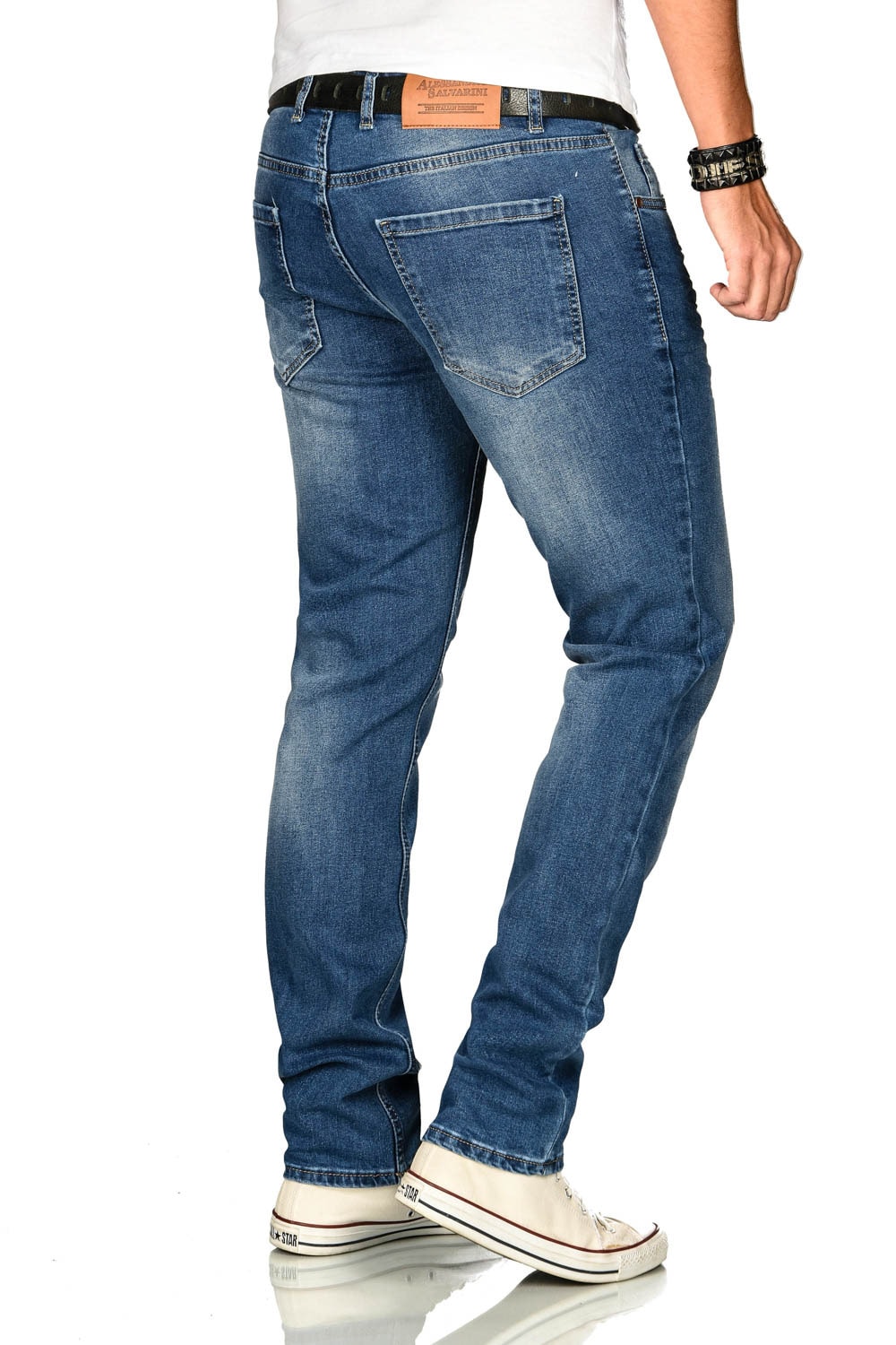 Alessandro Salvarini Stretch-Jeans »A. Salvarini Herren Jeans Blau Multi AS170-AS174«