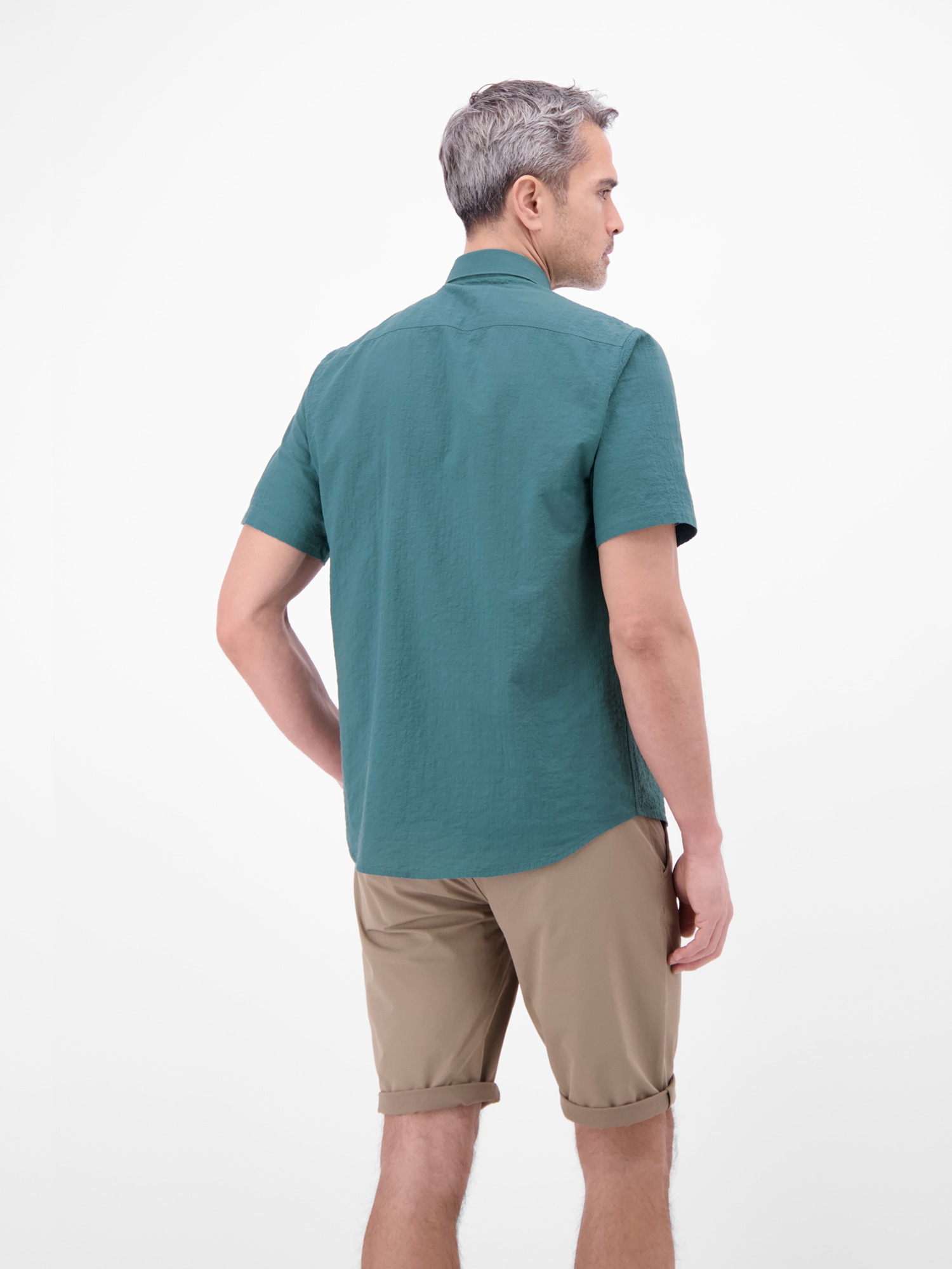 LERROS Kurzarmhemd »Kurzarmhemd im Knitterlook«