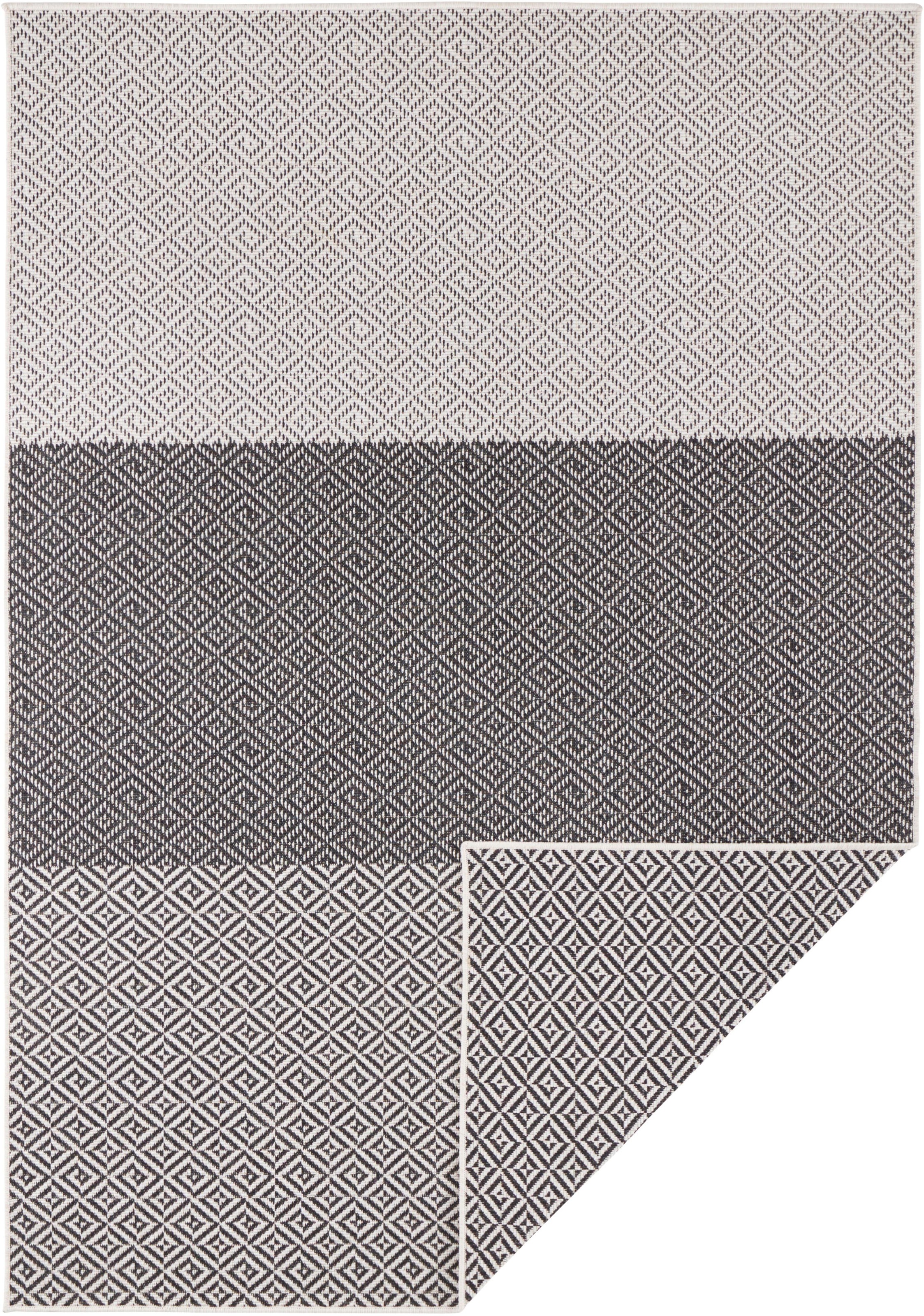 NORTHRUGS Teppich »Borneo«, rechteckig, 5 mm Höhe, In- und Outdoor geeignet, Wendbar, Wohnzimmer