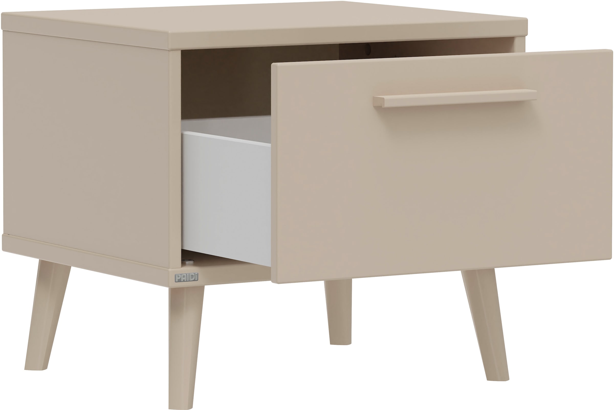 PAIDI Nachtkommode »EEFJE in Beige, Schublade mit Soft-Close, verschiedene Ausführungen« B/H/T ca. 48/43/41cm,  moderner und langlebiger Nachttisch aus Holz, geprüfte Qualität