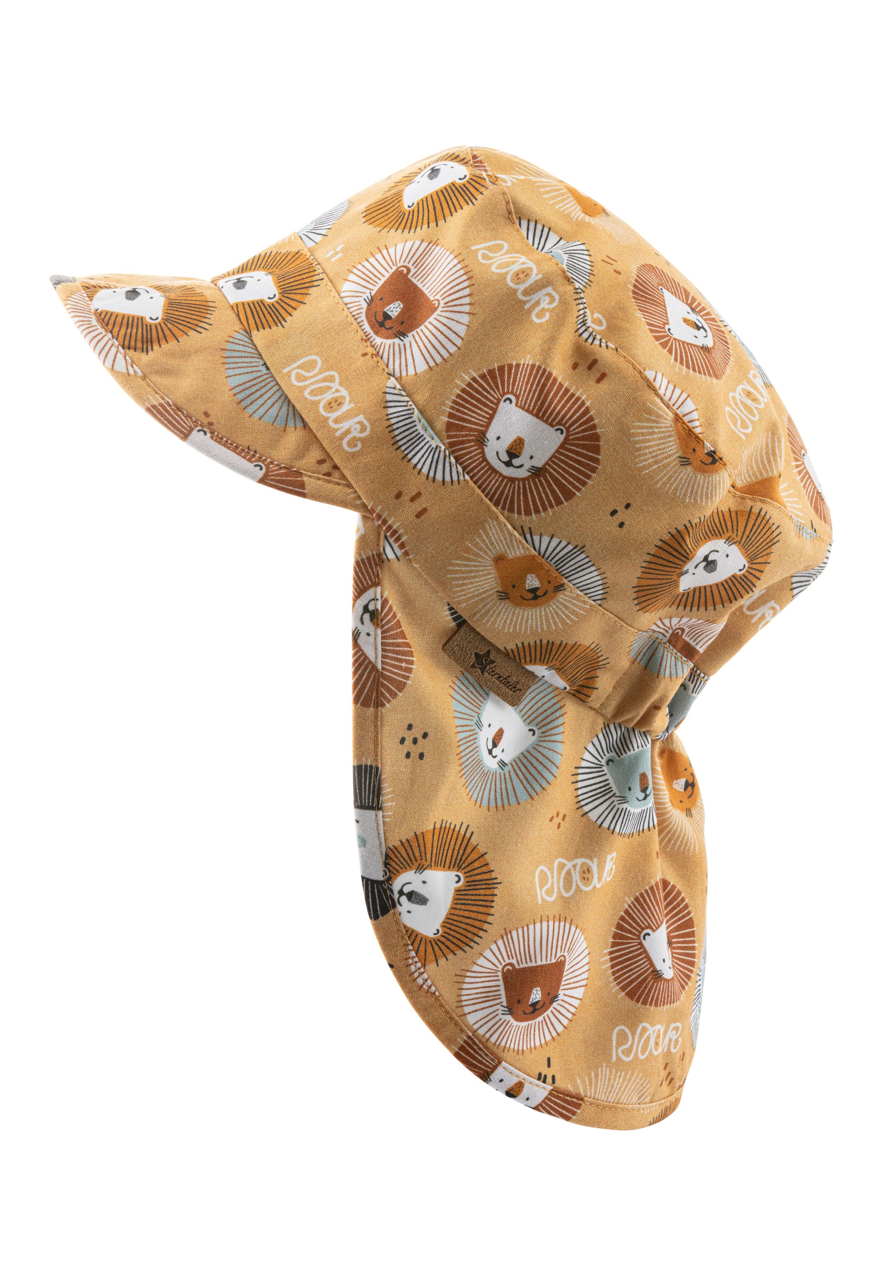 Sterntaler® Schirmmütze »Schirmmütze mit Nackenschutz Löwenköpfe«