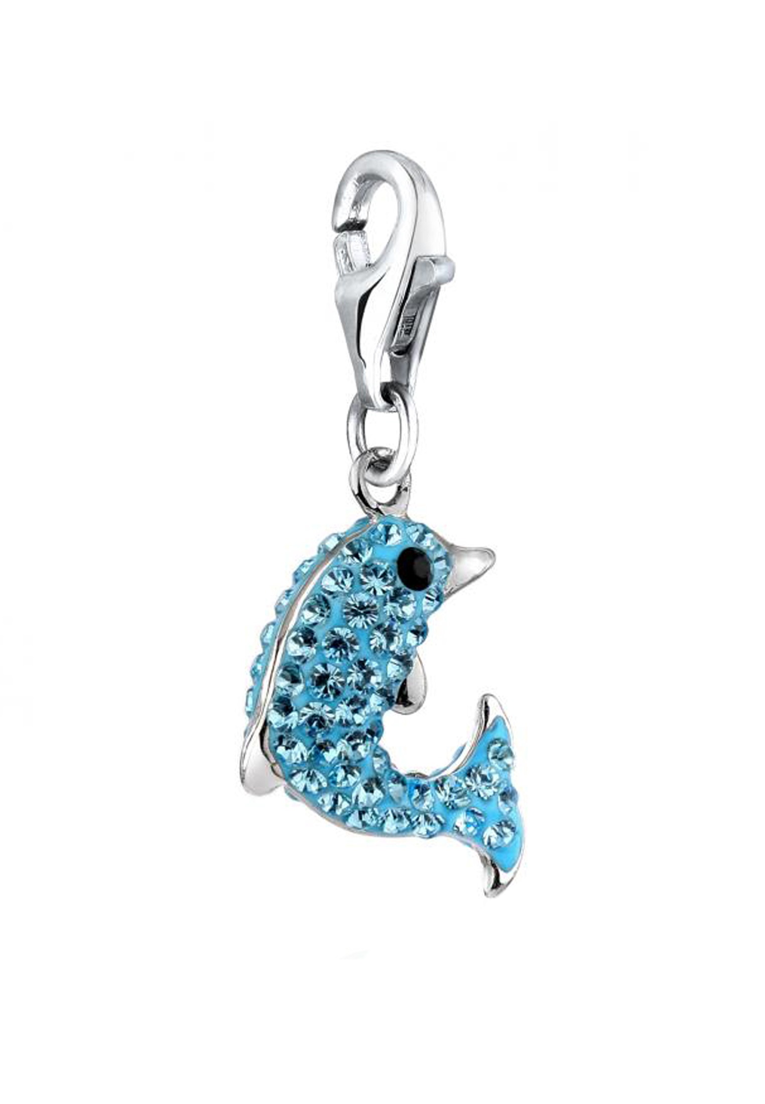Nenalina Charm-Einhänger »Charm Anhänger Delfin Kristalle 925 Silber«