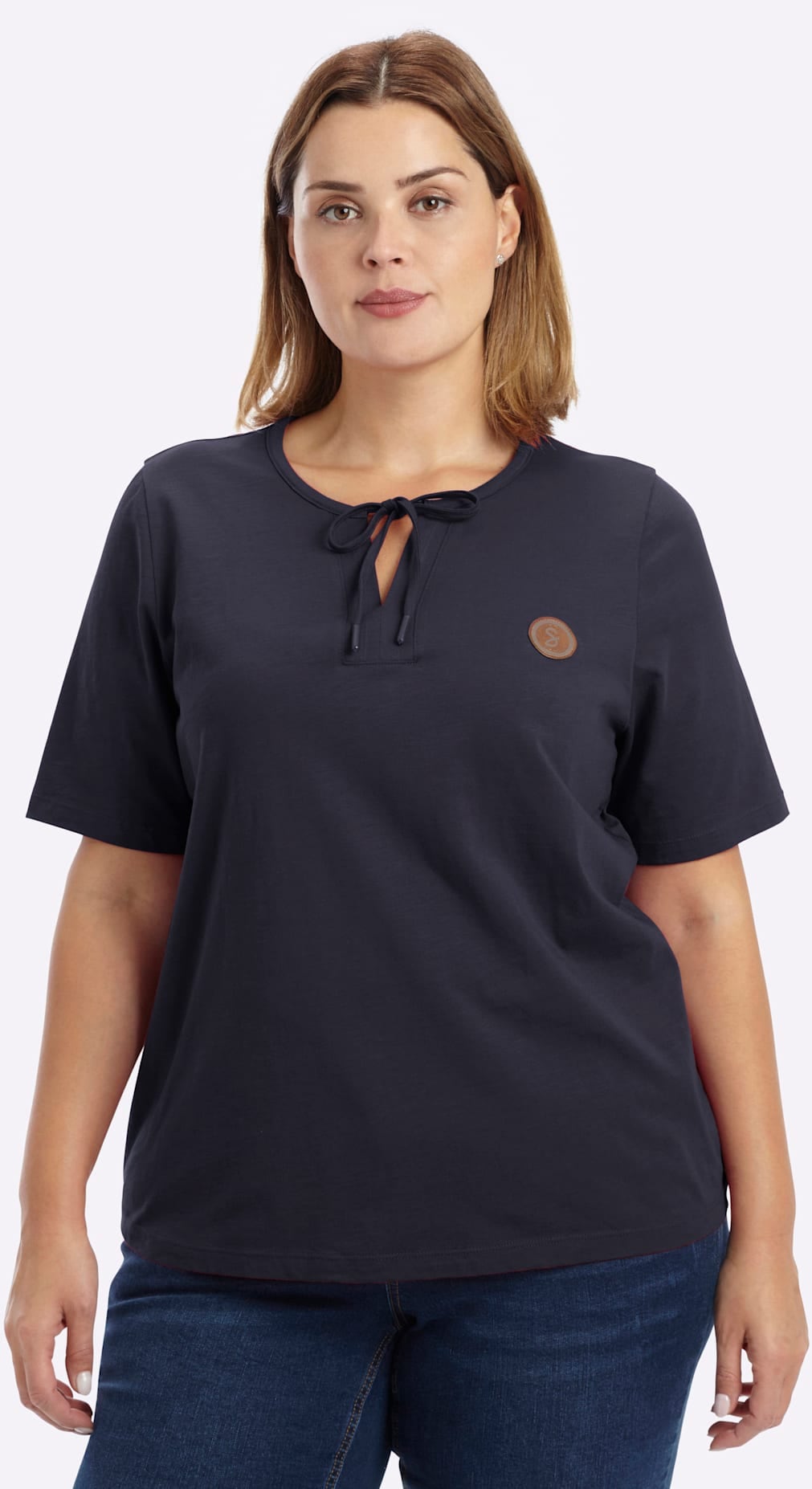 Sheego T-Shirt »Halbarmshirt« 1