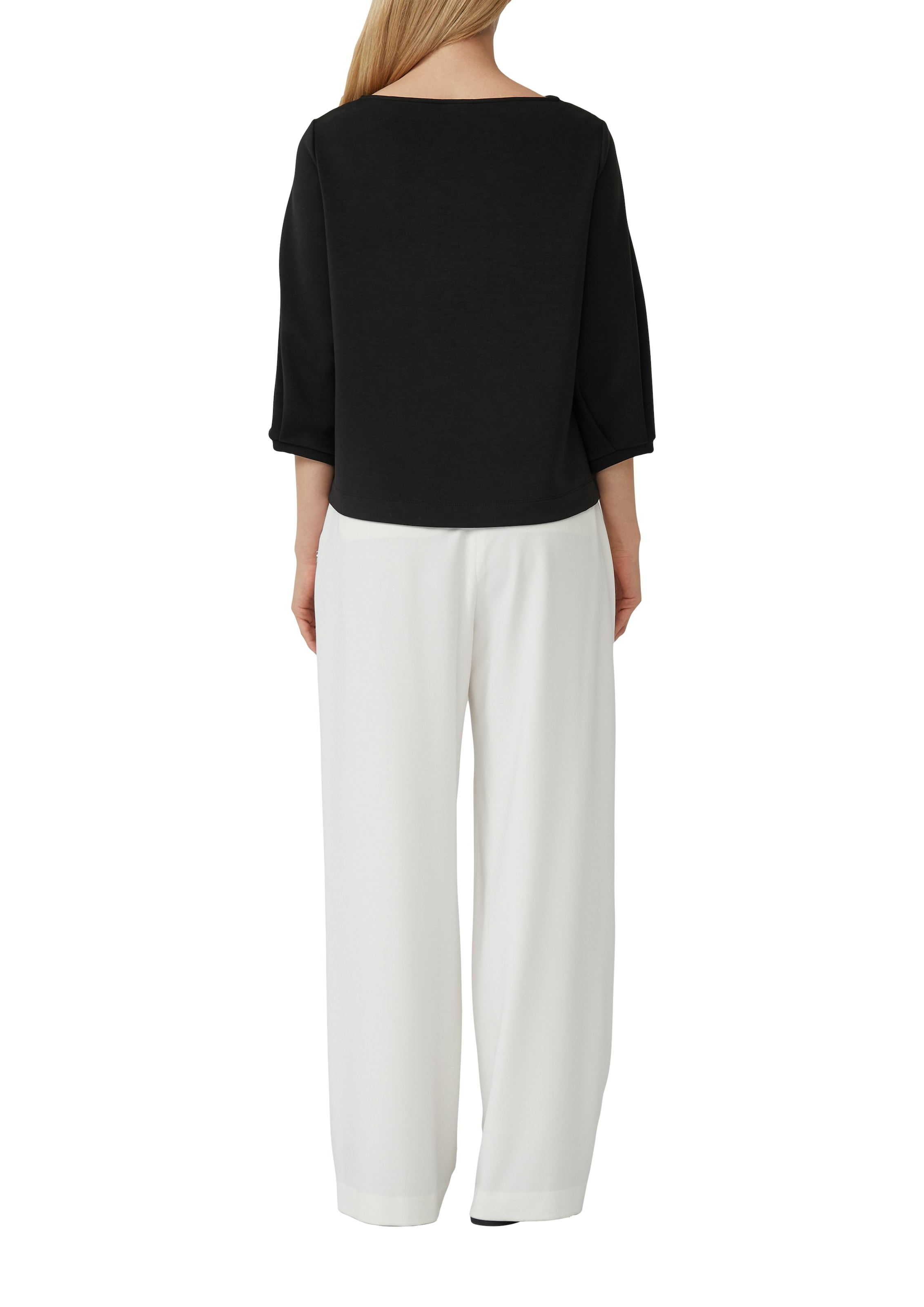s.Oliver BLACK LABEL Sweatshirt, mit Wasserfall Ausschnitt