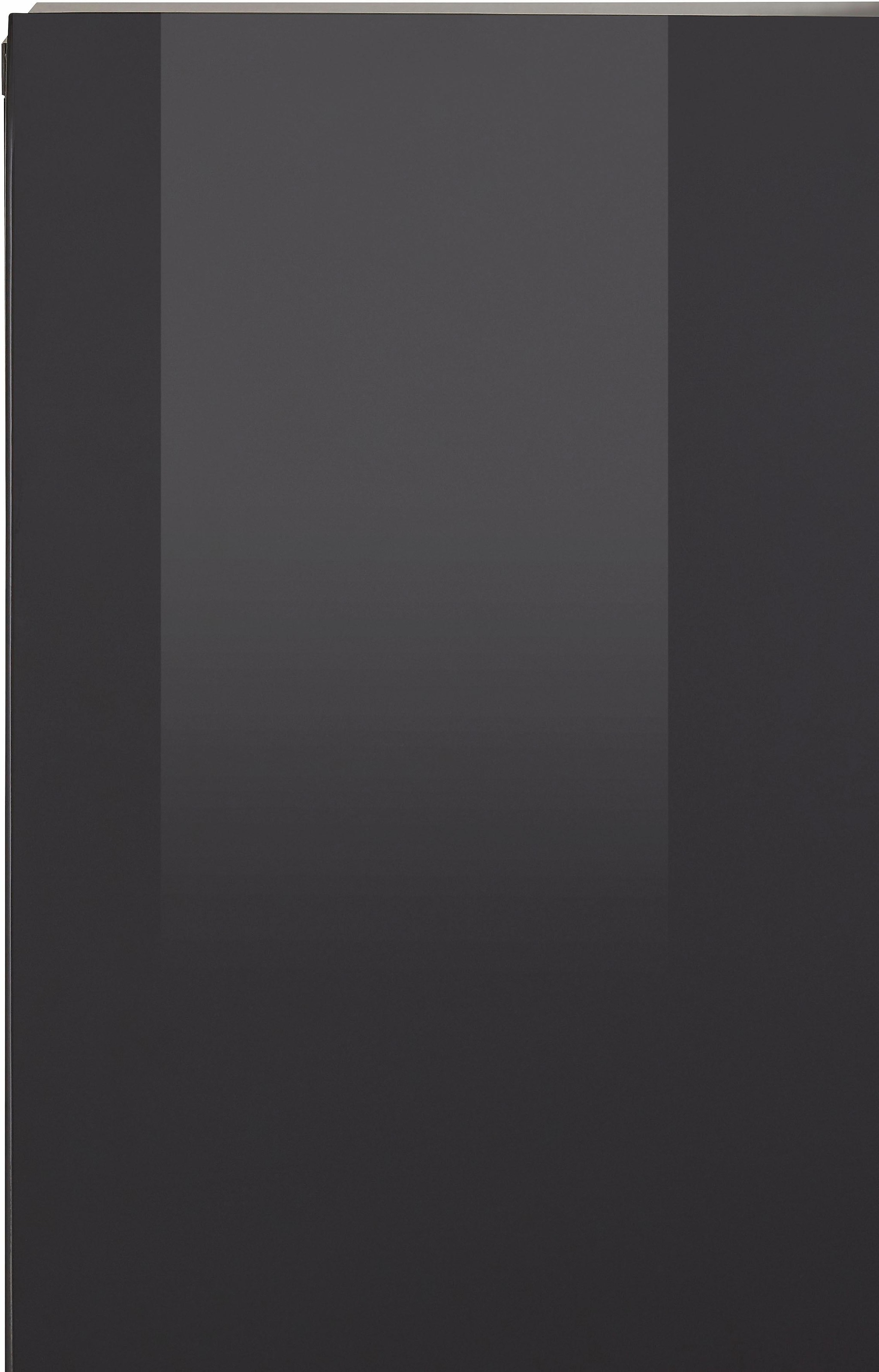 INOSIGN Highboard »Toledo,Breite 147,5cm,trendige Hochkommode mit 3Türen und Schublade«, Hochschrank mit Glas-Partien,stylische Hochglanzfronten