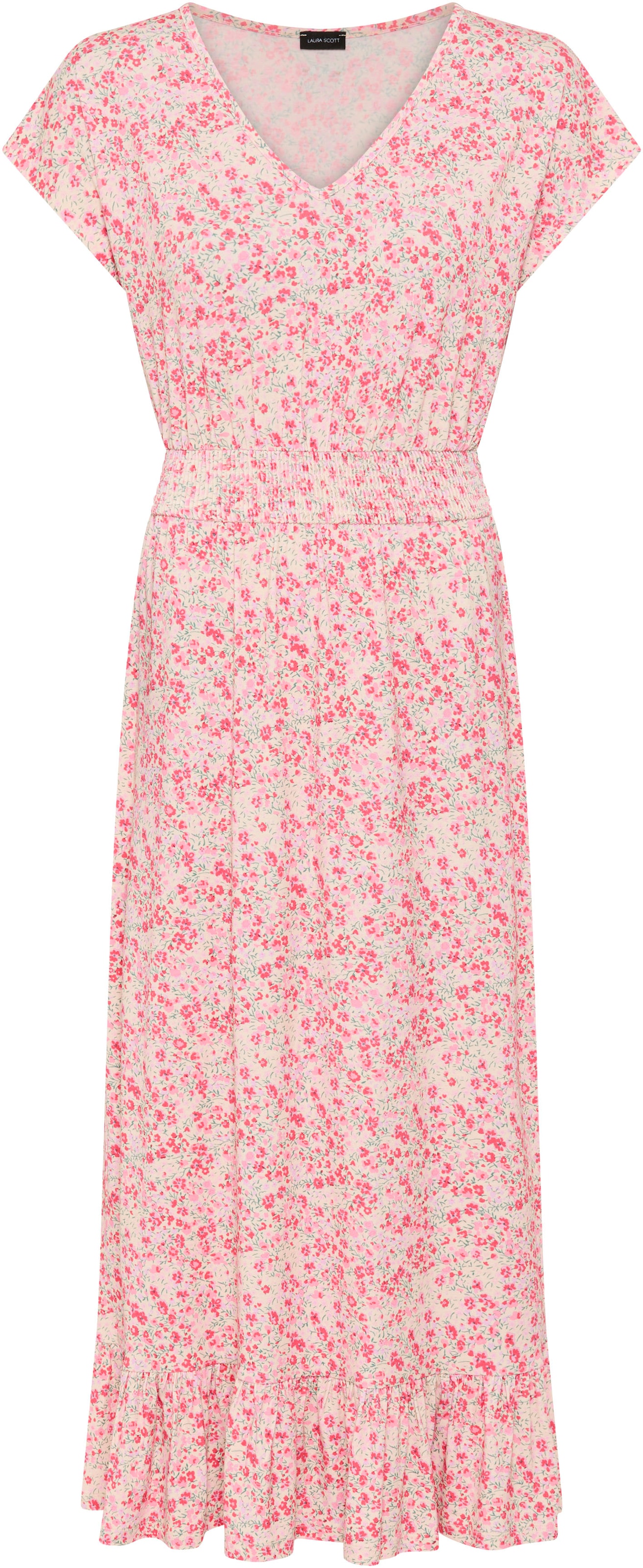 Laura Scott Sommerkleid femininer Stil, für entspannte Tage, aus elastischem Single Jersey