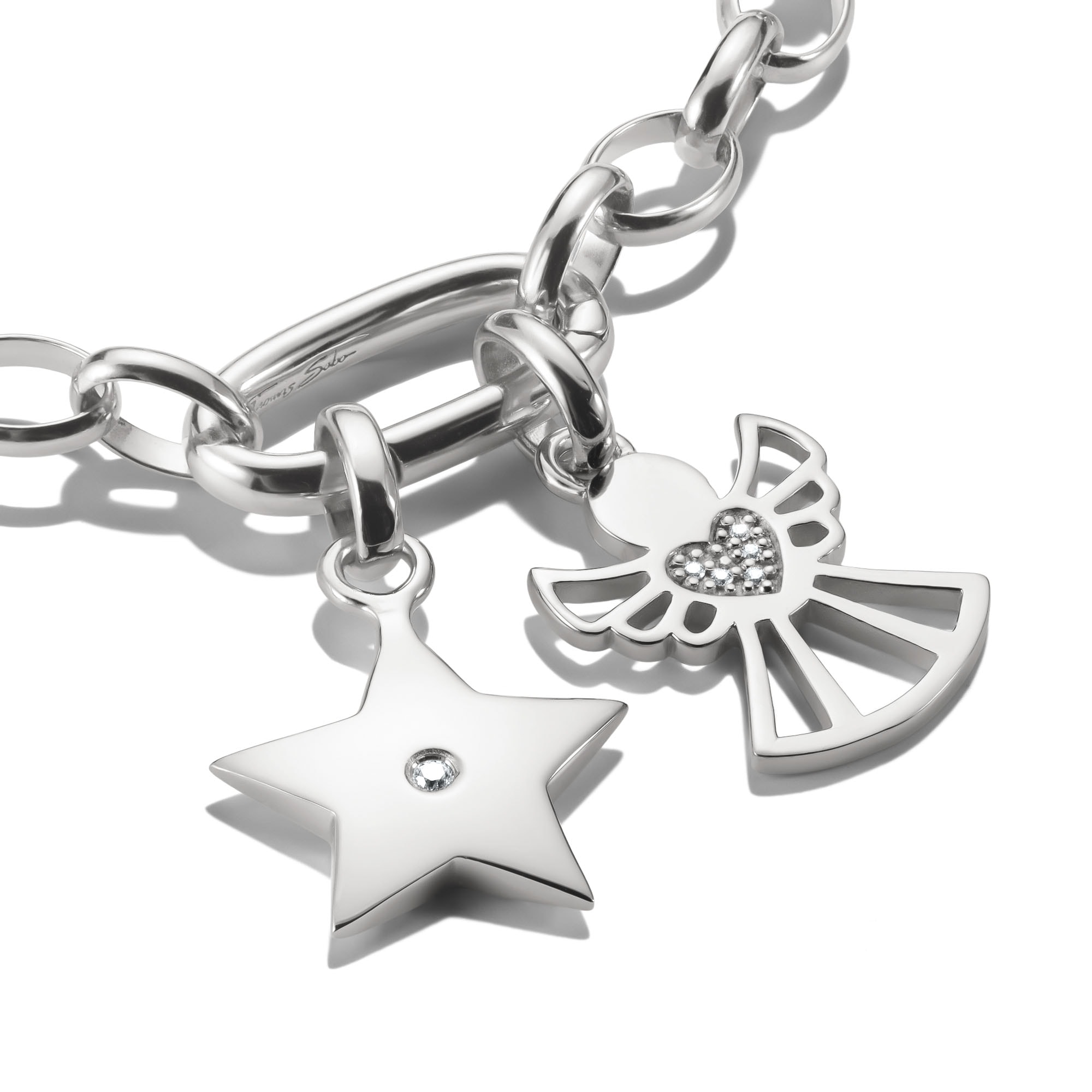 THOMAS SABO Charm-Einhänger »Charm Beschützer der Liebe - Connect« mit Zirkonia (synth.)