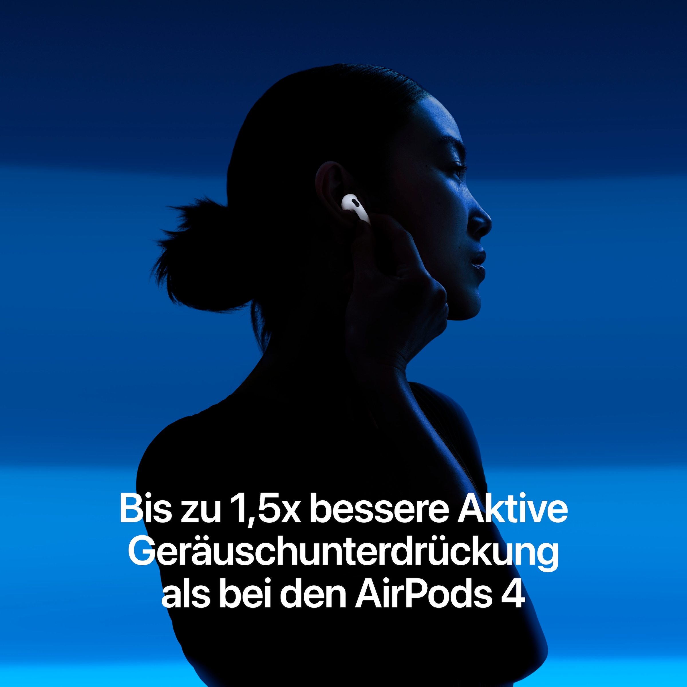 Apple wireless In-Ear-Kopfhörer »AirPods 5 mit kabellosem Ladecase« Bluetooth Active Noise Cancelling (ANC) | Freisprechfunktion | Sprachsteuerung | Stummschaltung | Transparenzmodus | True Wireless | Wireless-Audio-Streaming