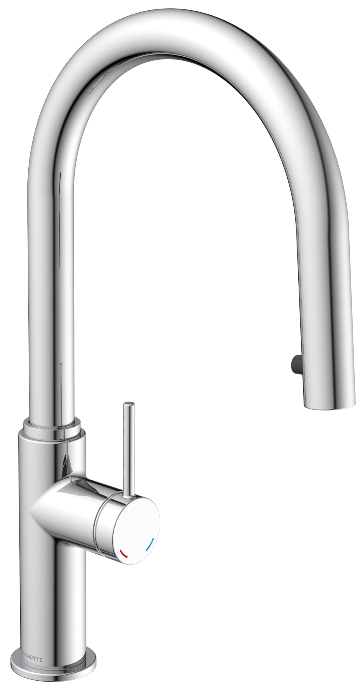 Schütte Spültischarmatur »BLACKPOOL« energiesp. Cold-Start-Funkt., 360° schwenkbar, ausziehbarer Schlauch