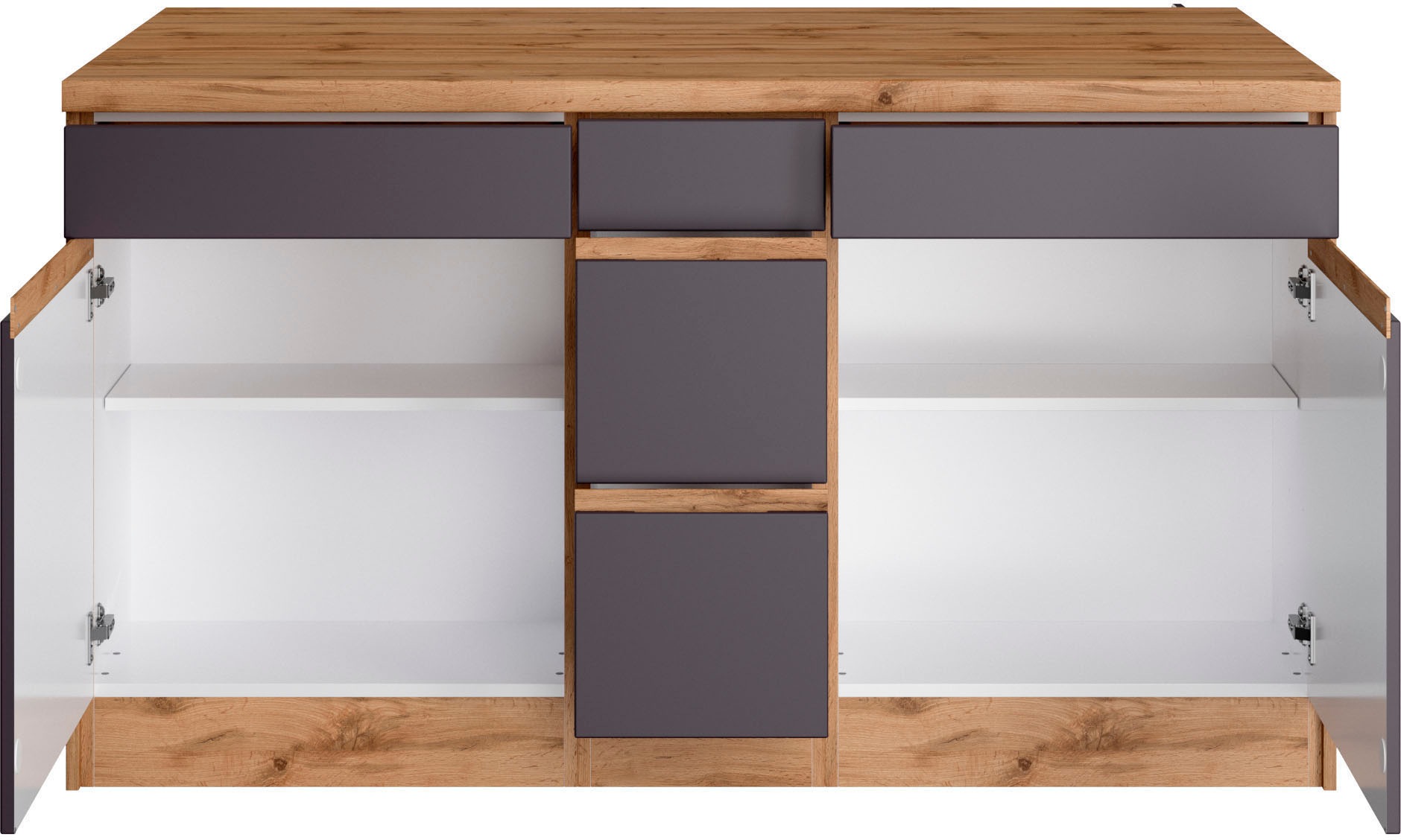 KOCHSTATION Winkelküche »KS-Riesa« Stellbreite 490/153 cm, wahlweise mit Induktionskochfeld