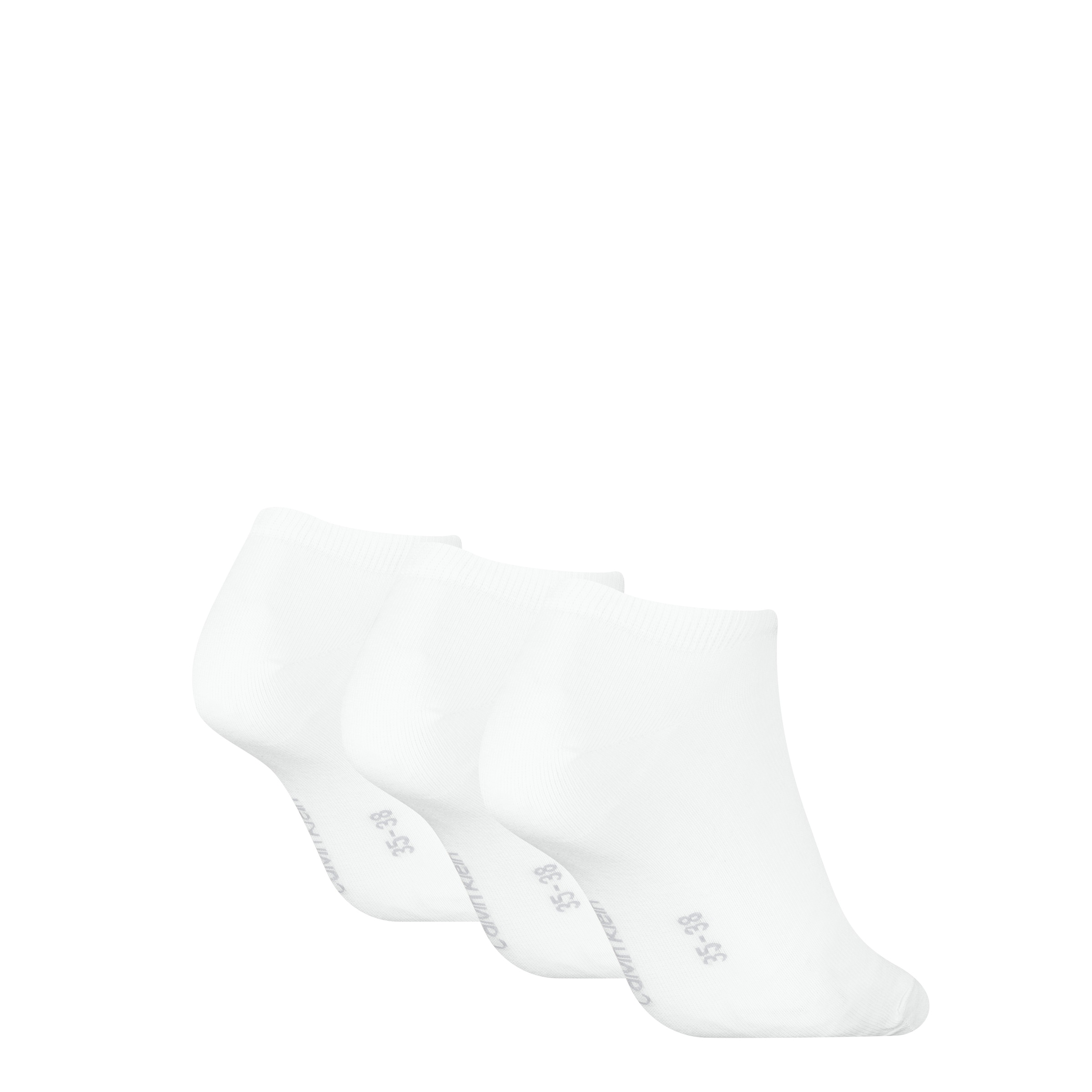 Calvin Klein Sneakersocken »CK WOMEN SNEAKER« 3 Paar,  schmales Rippenbündchen, Cotton-Mix, elastisch