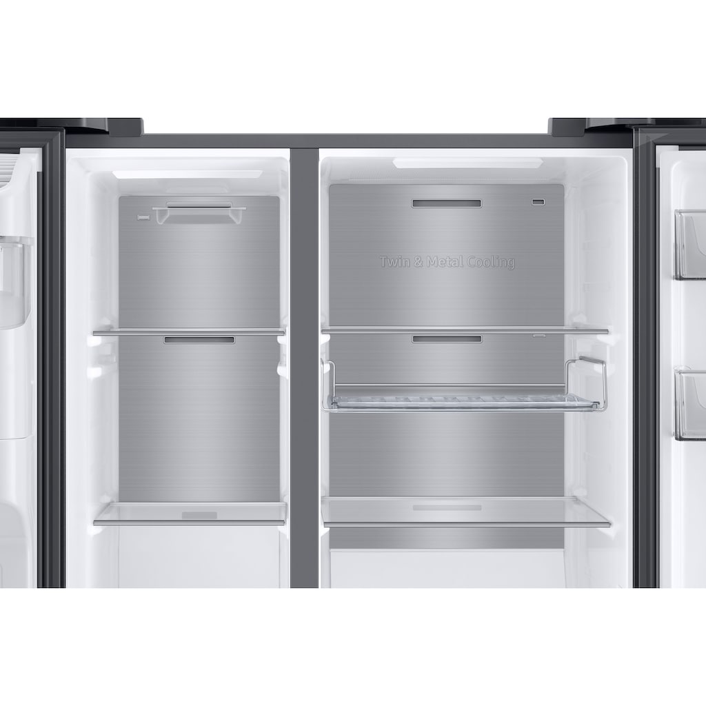 Samsung Side-by-Side »RS6GA854CB1«, RS6GA854CB1, 178 cm hoch, 91,2 cm breit, interner Wassertank-kein Festwasseranschluss nötig