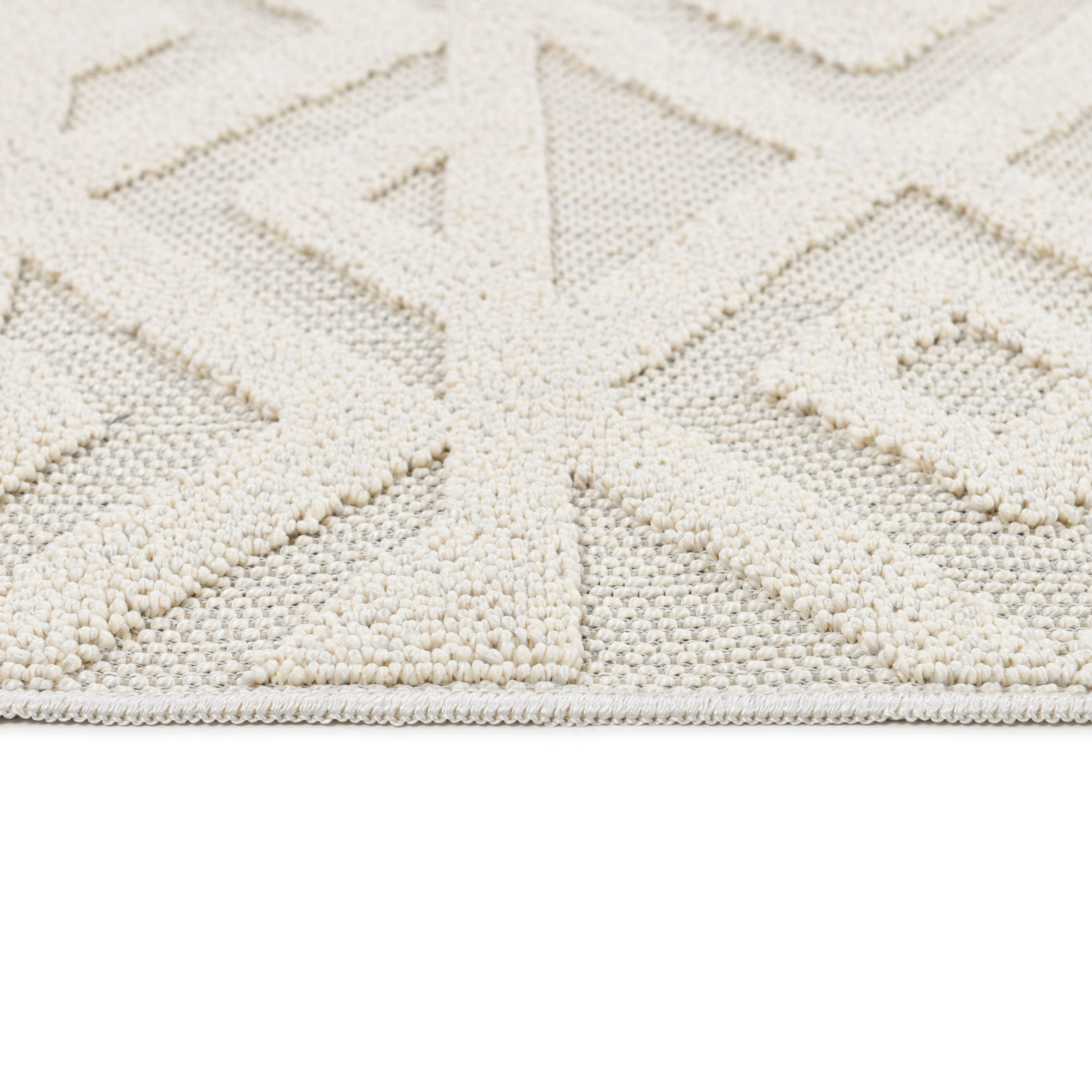 LeGer Home by Lena Gercke Teppich »Askja Outdoor«, rechteckig, 12 mm Höhe, Hoch-Tief Effekt, Teppich im Boho Stil, Outdoor geeignet, Camping
