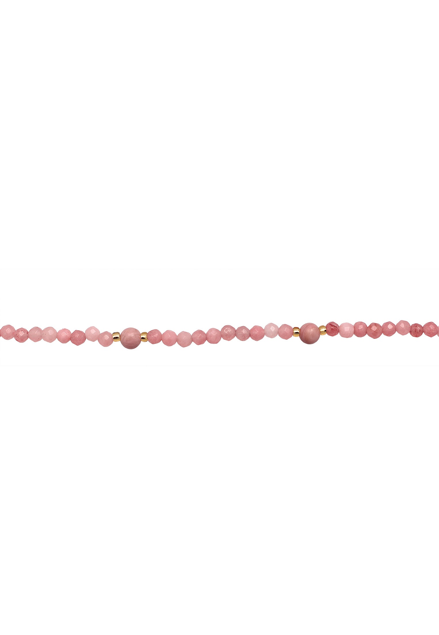 Elli Premium Lange Kette »Halskette Achat Rhodonit Glas Perlen Rose 925 Silber«