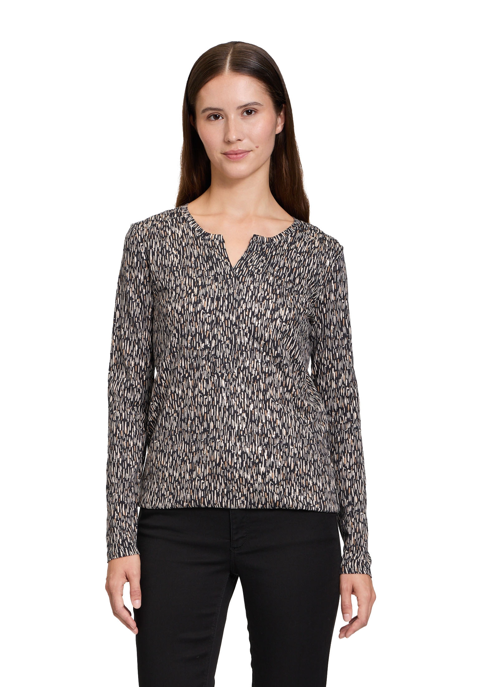 Betty&Co Langarmshirt »Blusenshirt mit Gummizug«