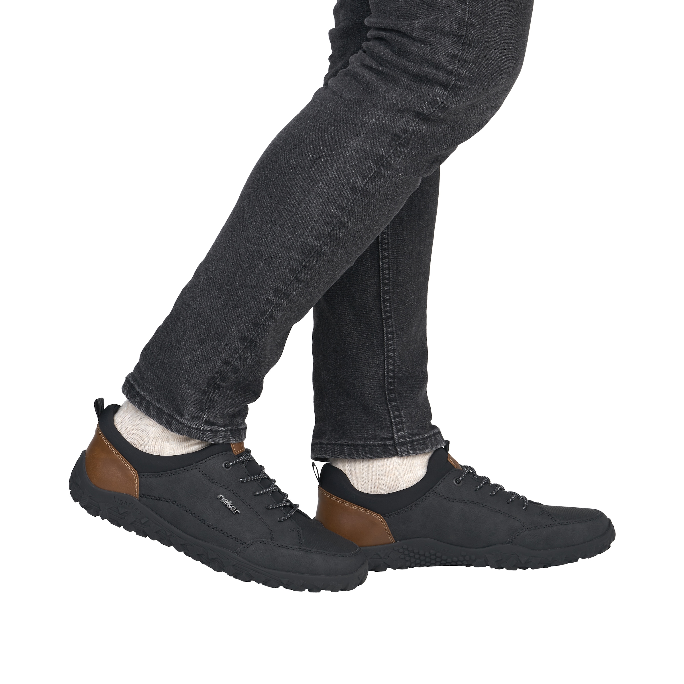 Rieker Slip-On Sneaker  Outdoorschuh, Freizeitschuh, Halbschuh, Slipper mit Profilsohle