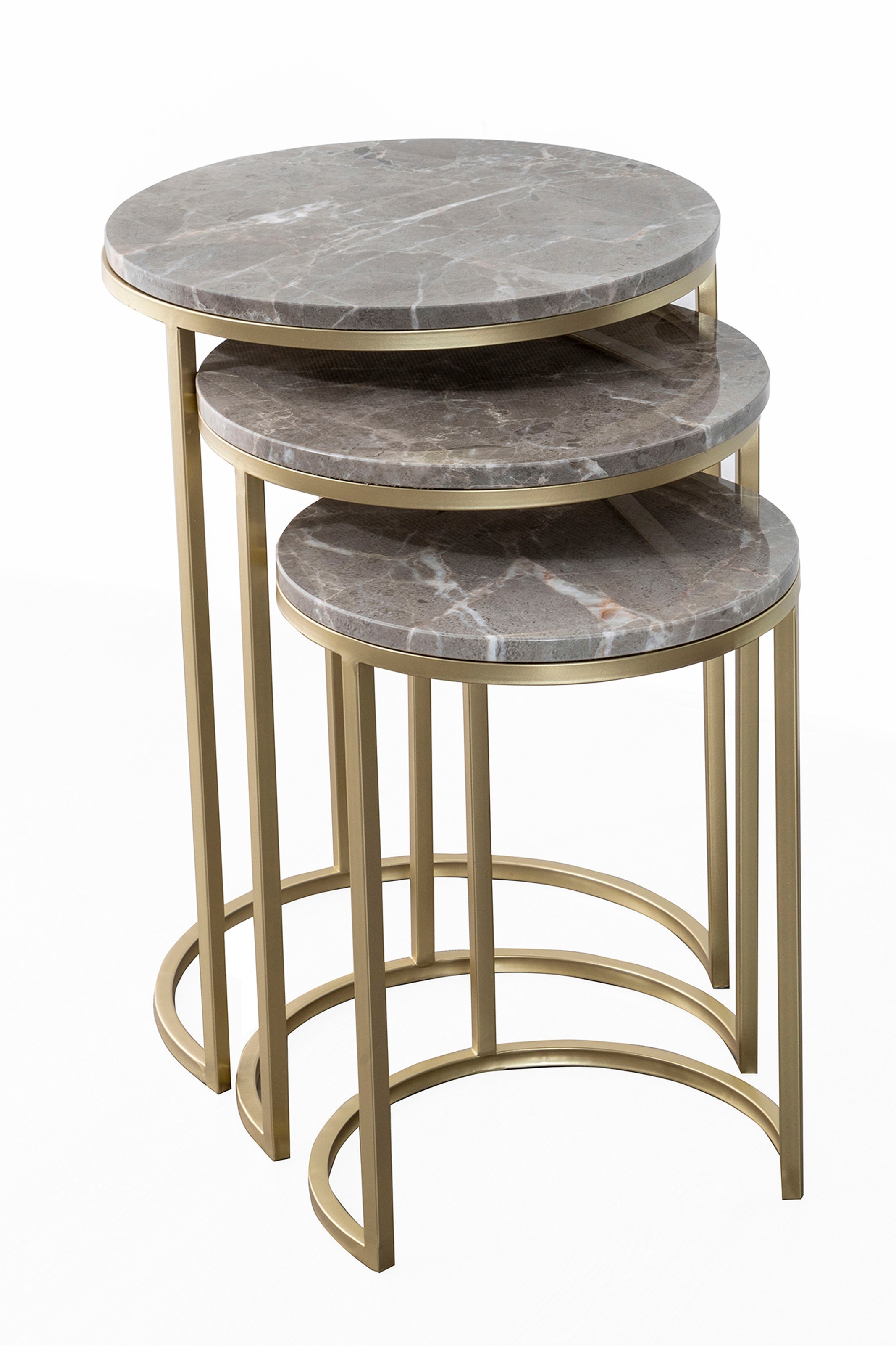 Kayoom Beistelltisch »Tria 125 3er-Set, faszinierend und auflockernd«, (Set, 3 St.), Beistelltisch-Set, zeitloses Design, hochwertige Verarbeitung