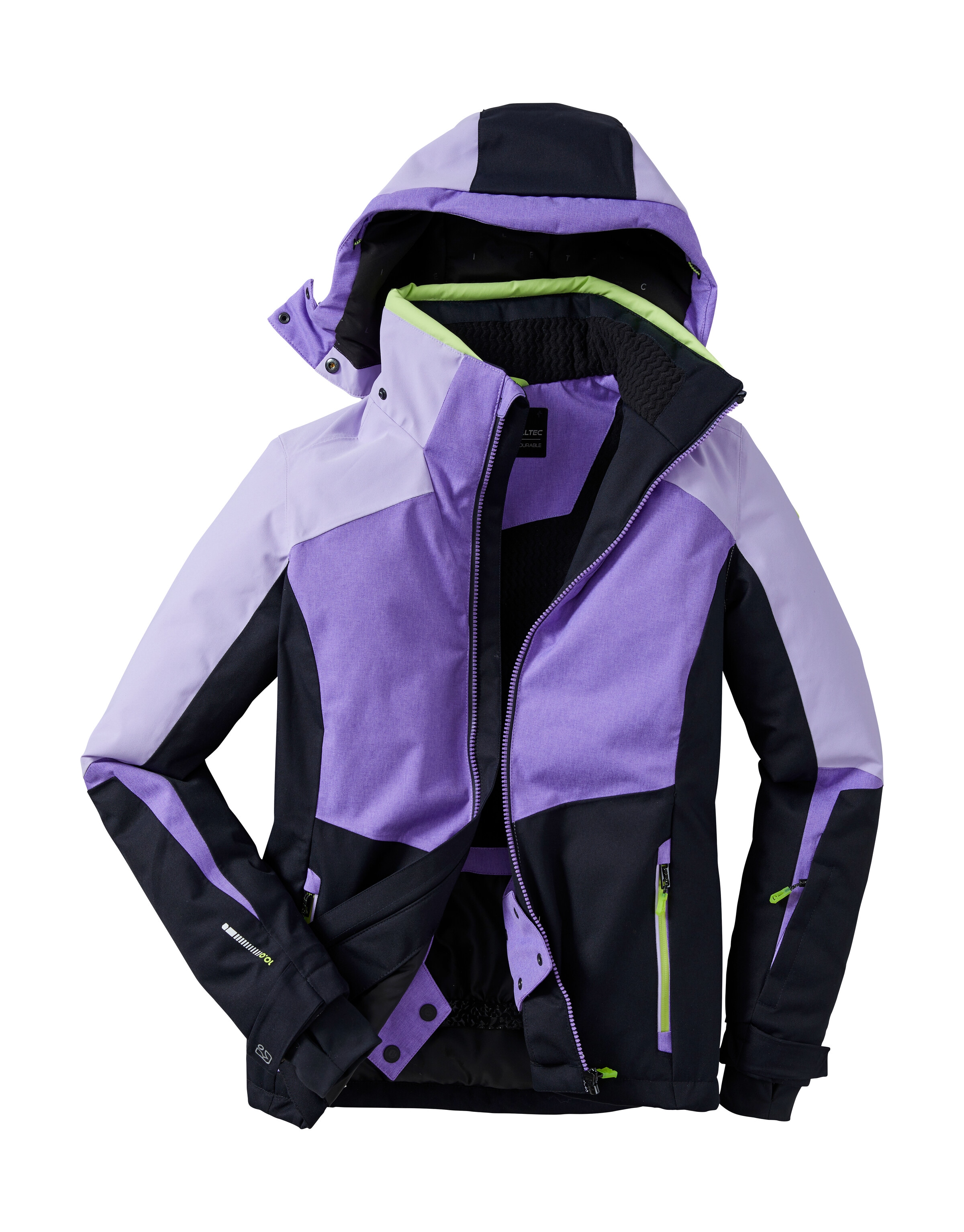 Killtec Skijacke »KSW 66 WMN SKI JCKT«, Damen Skijacke: wasserdicht, atmungsaktiv, Colourblock Design