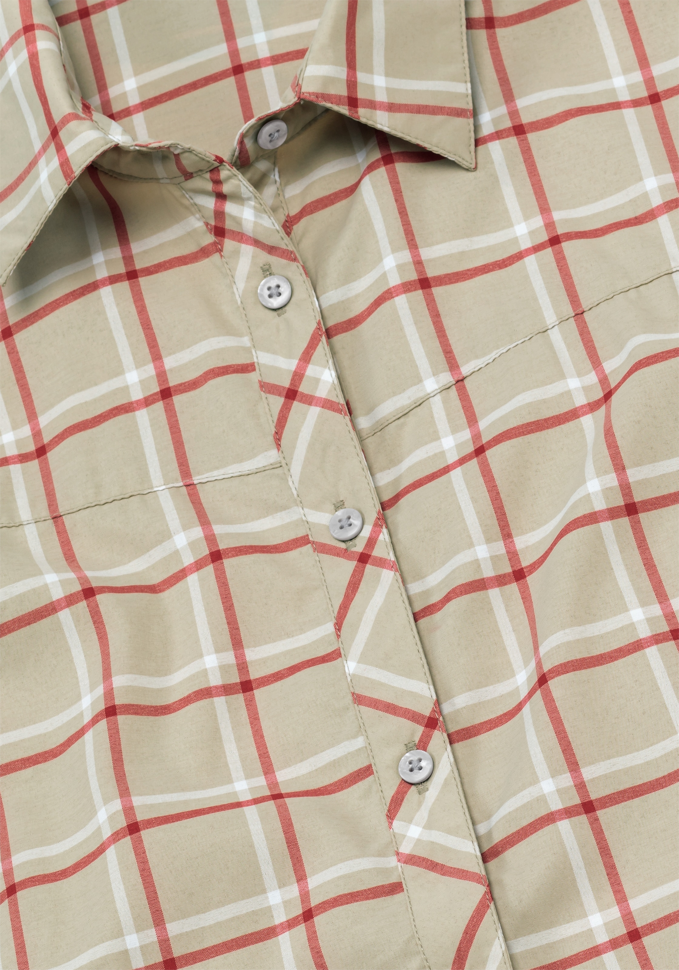 Maier Sports Funktionsbluse »Kendra L/S W« Damen Bluse, leichte Langarmbluse, Blusen-Shirt, Karobluse, Reg Fit